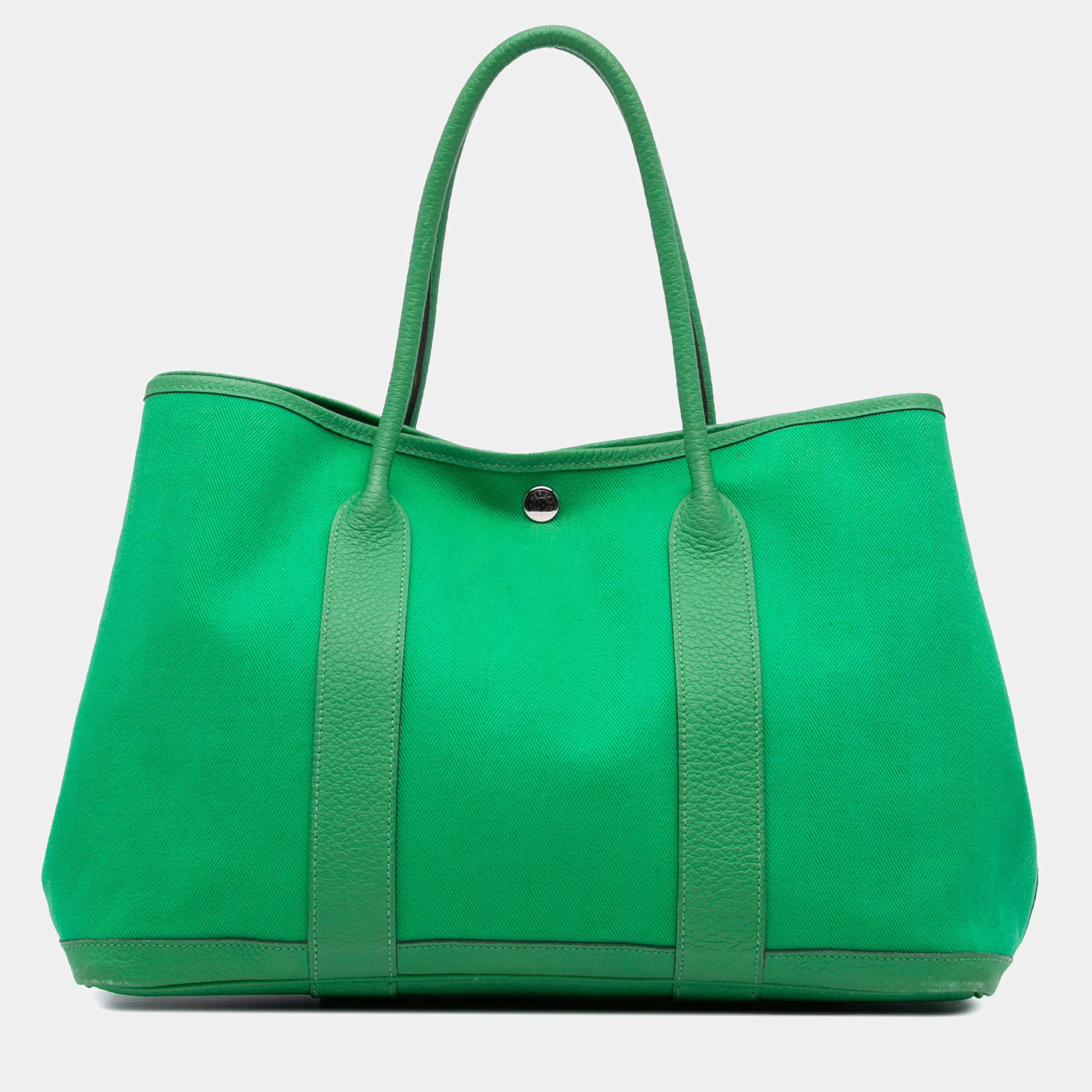 Pre Owned Hermes Green Toile and Negonda Garden Party 36