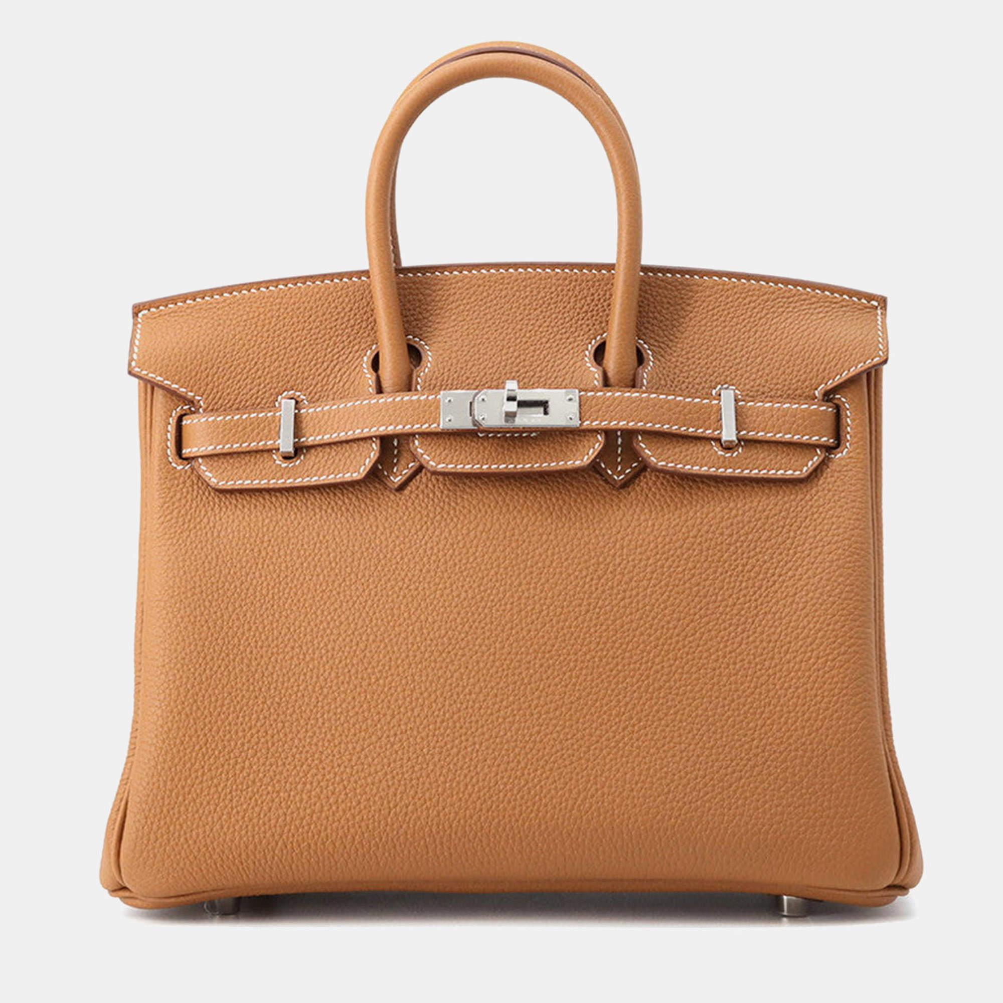 مملوكة مسبقًا حقيبة هيرميس بيركين 25 جلد توغو ذهبي