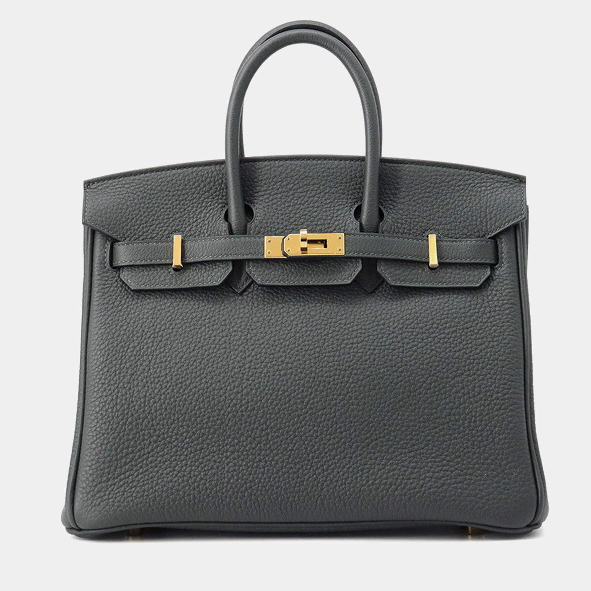 مملوكة مسبقًا Hermes Birkin New Vert Fonce Togo Leather Size 25