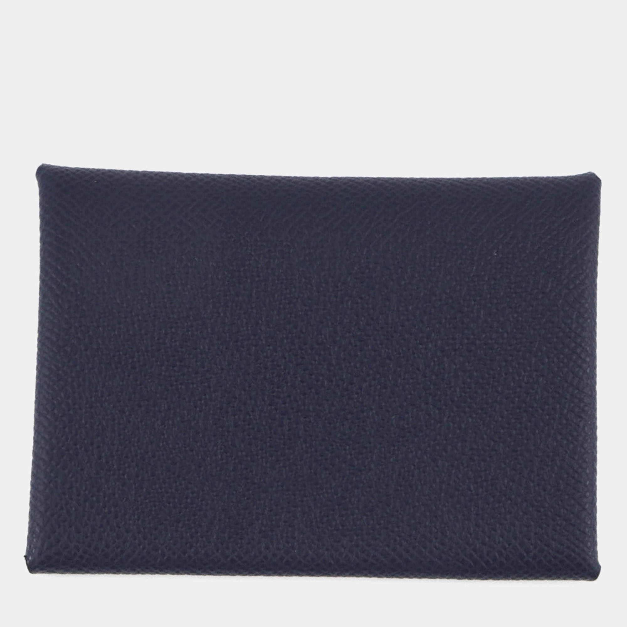 مملوكة مسبقًا Hermes Calvi Duo Blue Nuit Epsom