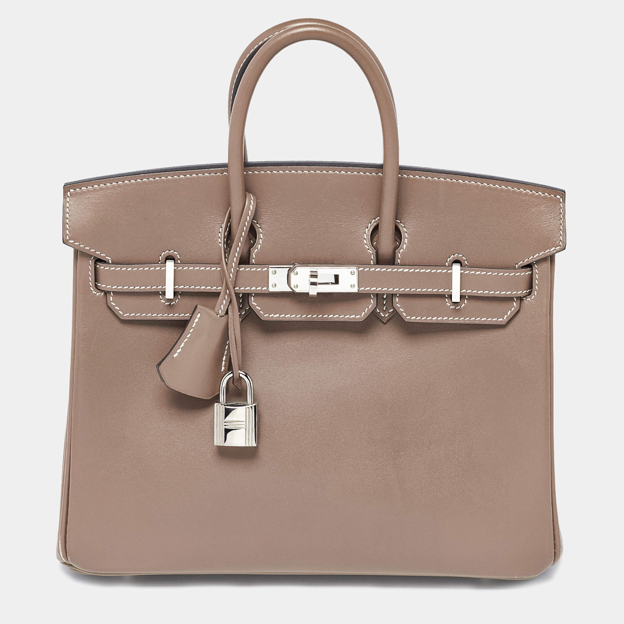 مملوكة مسبقًا حقيبة هيرمس بيركين 25  جلد إيتوب توغو إكسسوار مطلي بلاديوم