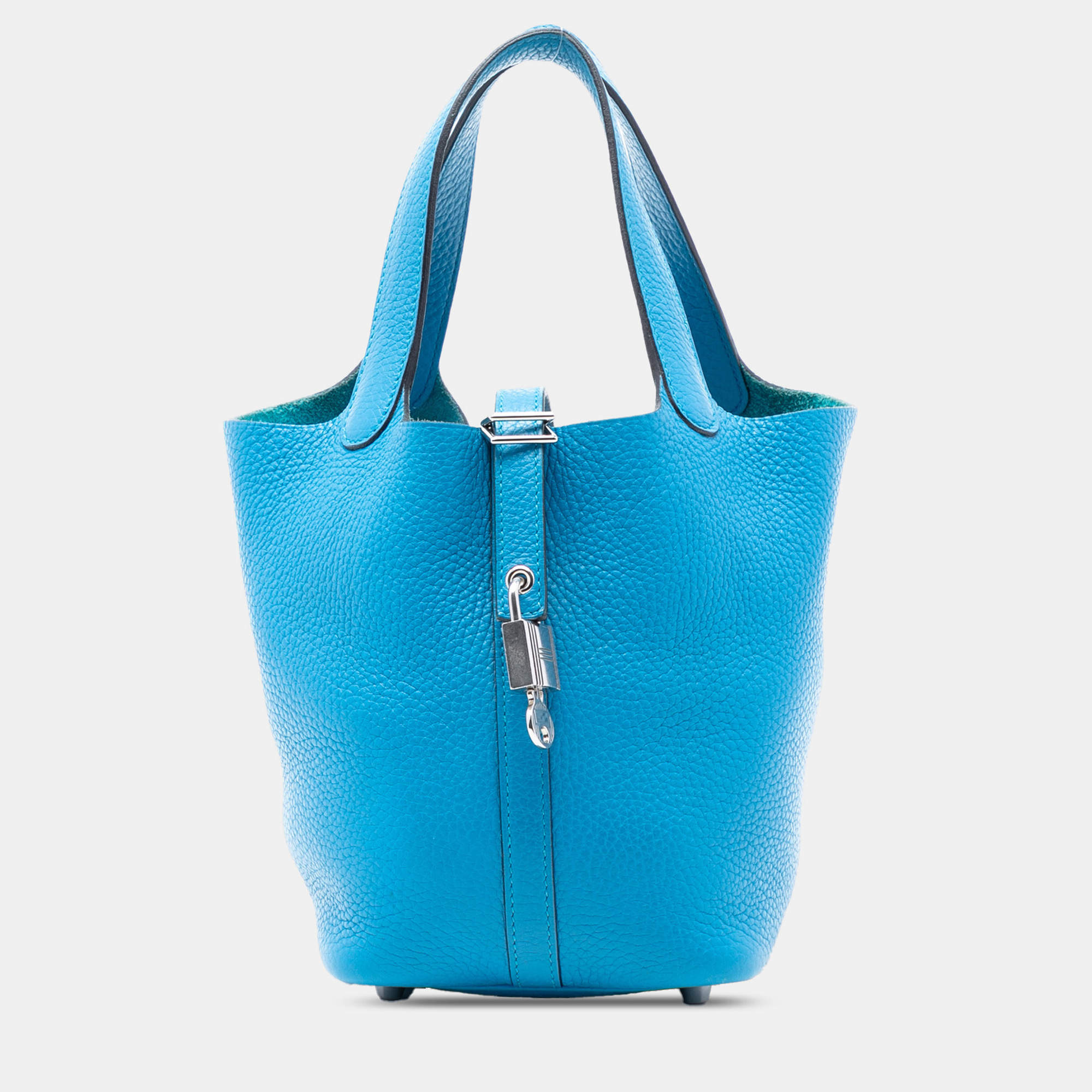مملوكة مسبقًا Hermes Blue Clemence Picotin Lock 18