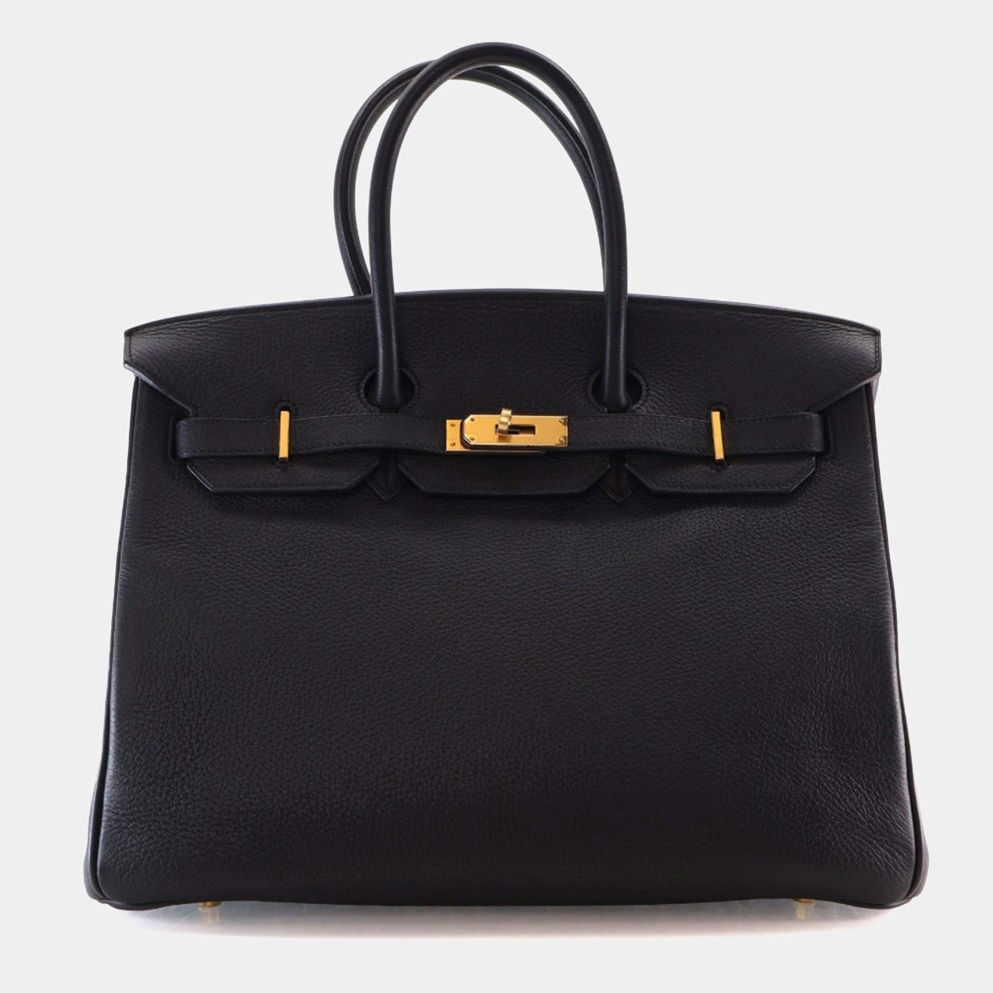 Pre Owned Hermes Noir Togo Birkin 35