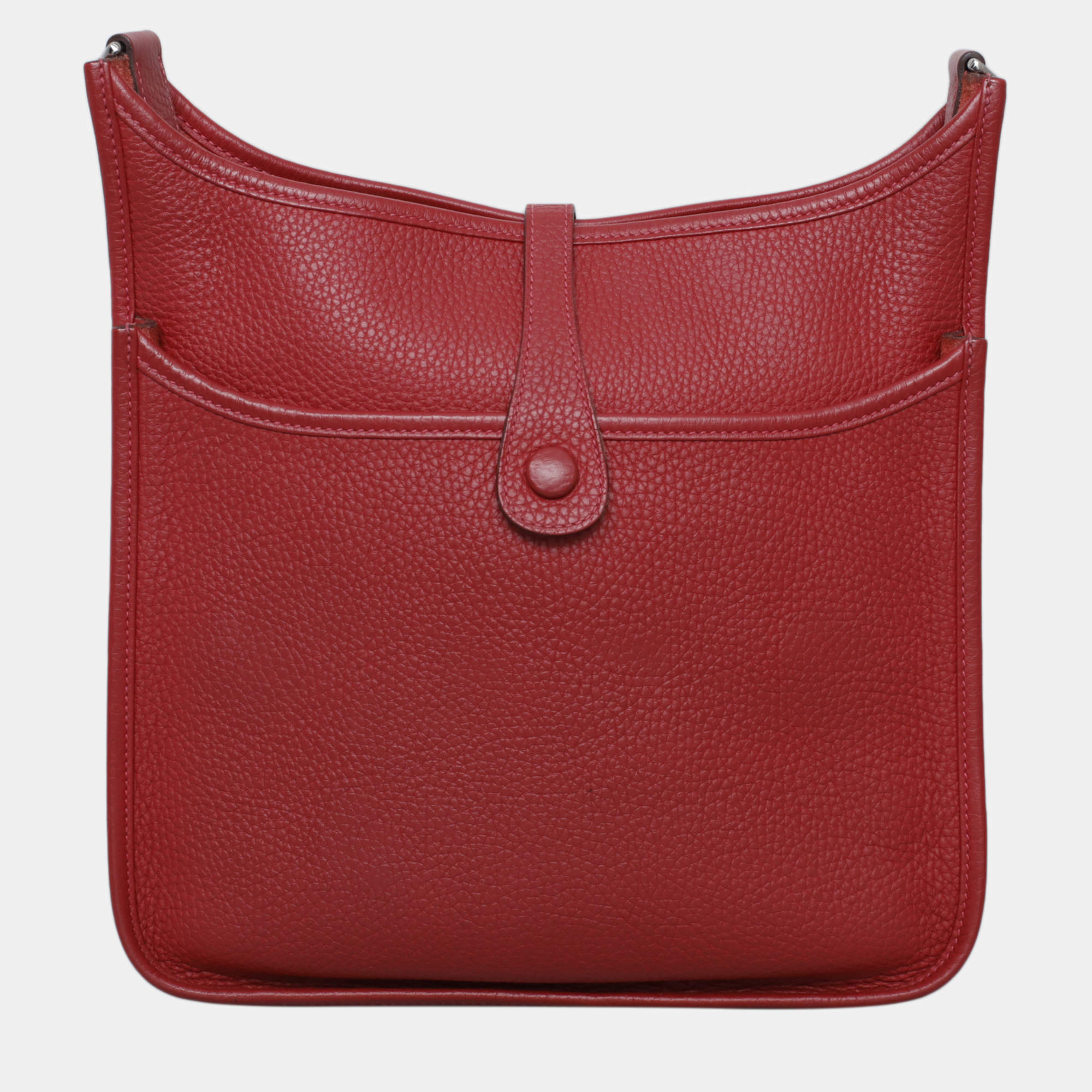 مملوكة مسبقًا Hermes Red Leather Evelyne 29 Bag