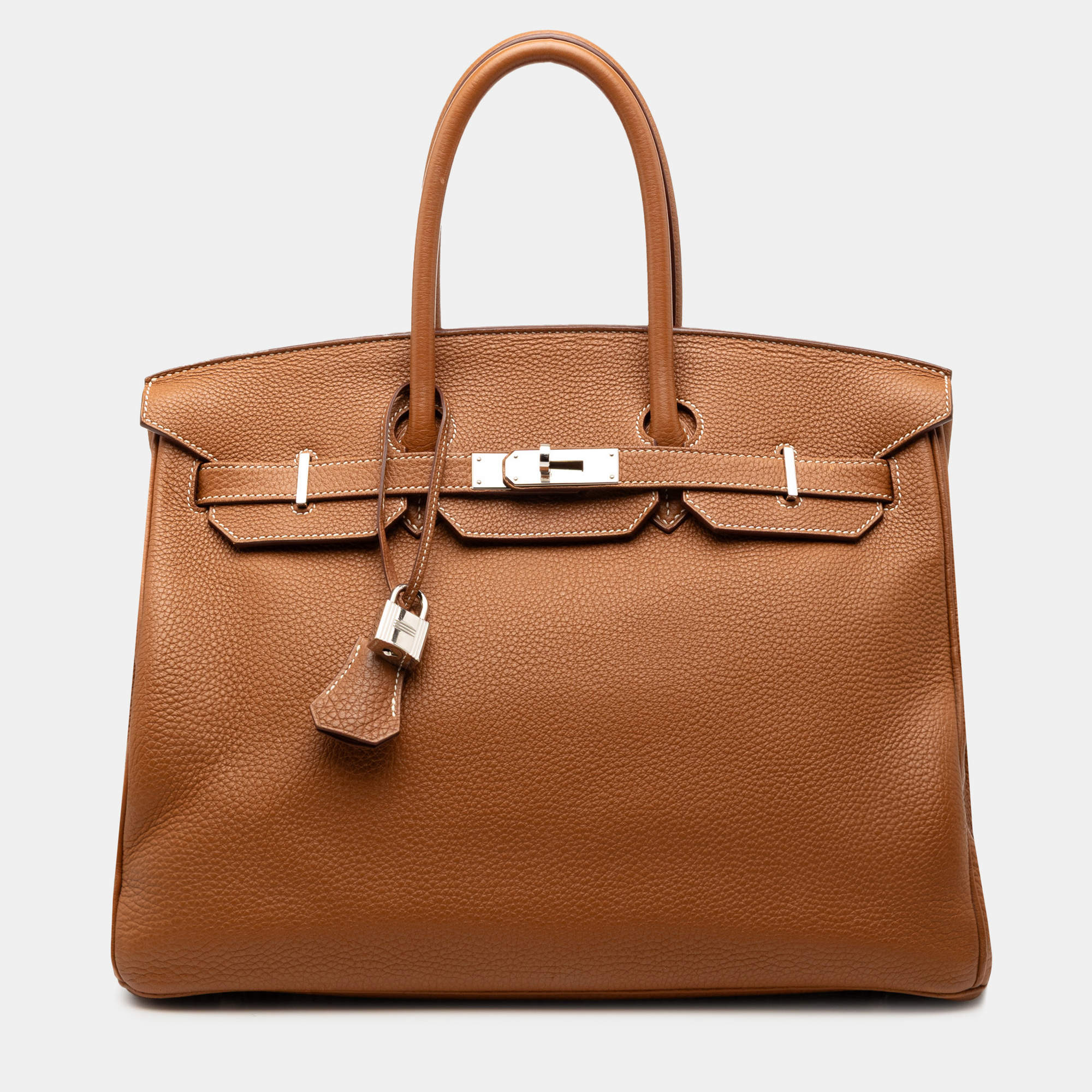 Pre Owned Hermes Brown Togo Birkin Retourne 35