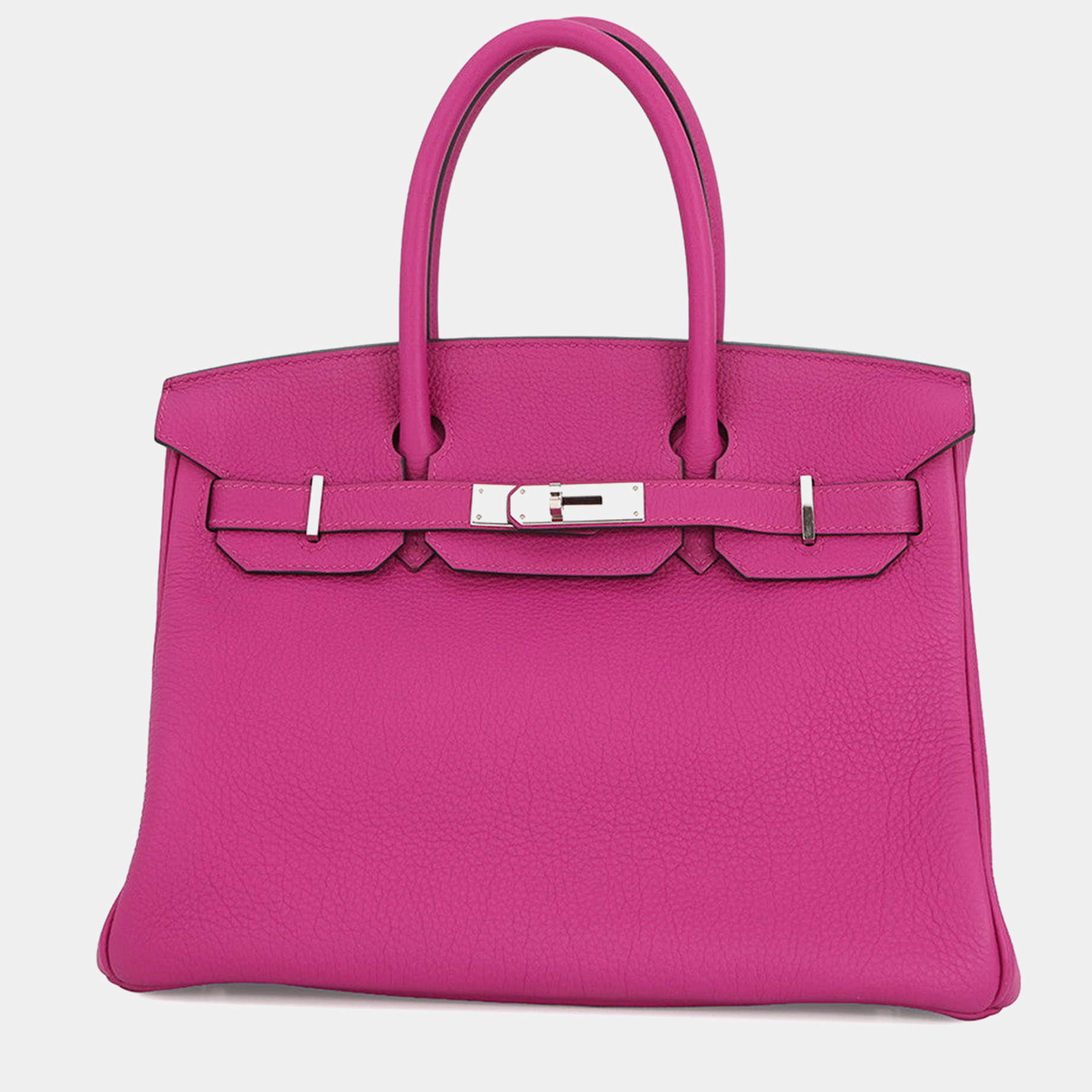 Pre Owned Hermes Birkin Rose Purple Togo Leather Size 30