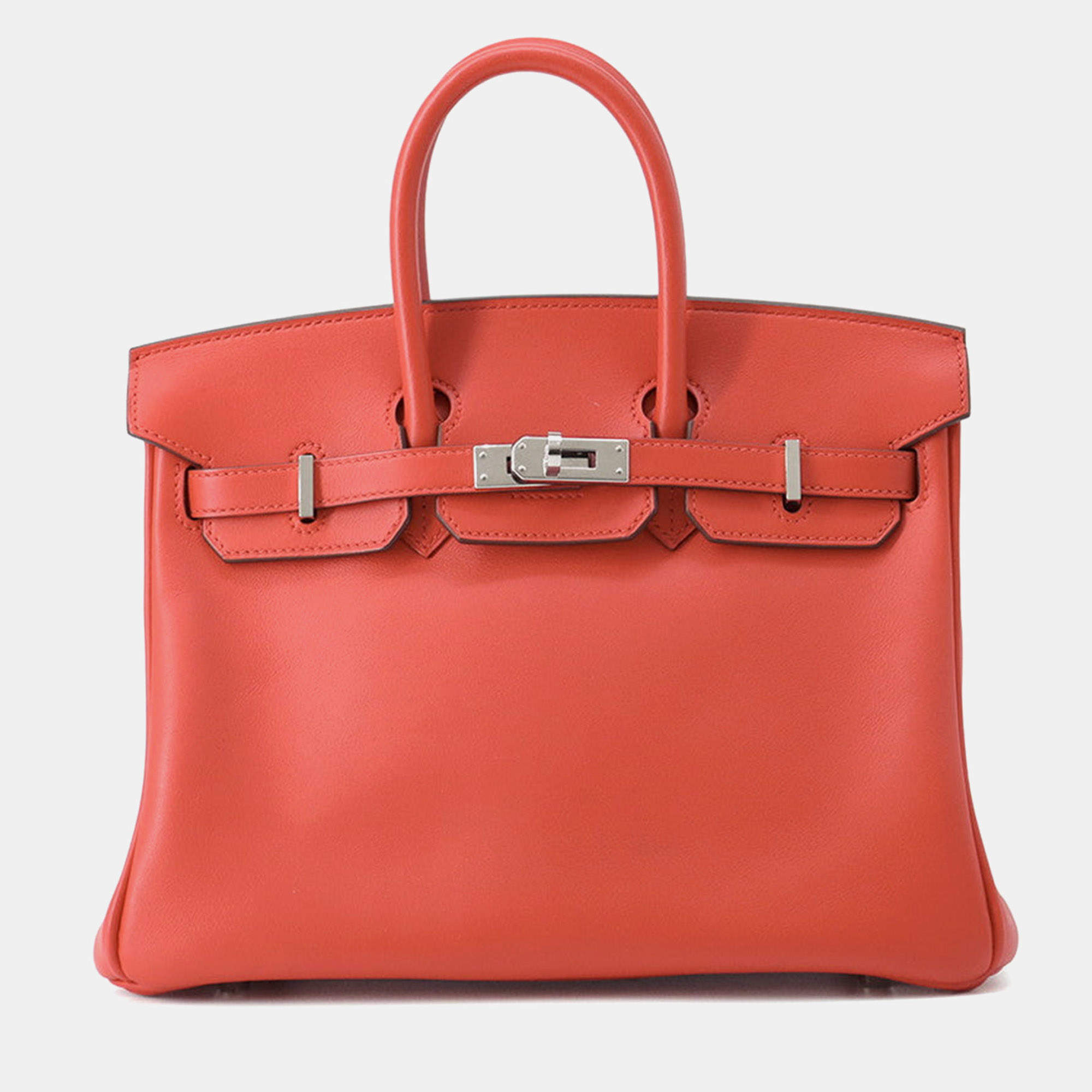 مملوكة مسبقًا Hermes Birkin Rouge Coeur Swift Leather Size 25