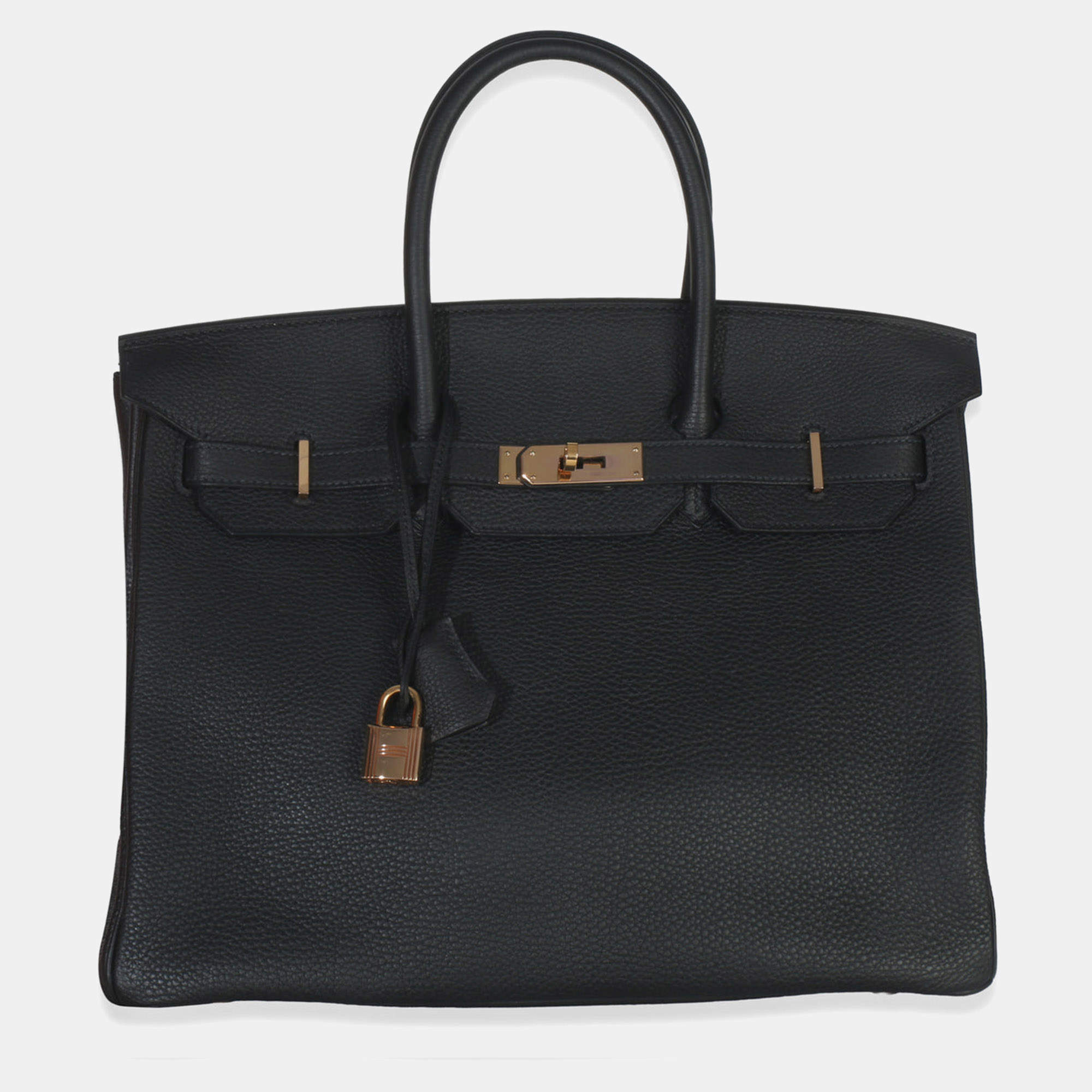 Pre Owned Hermes Black Togo Birkin 35 RGHW