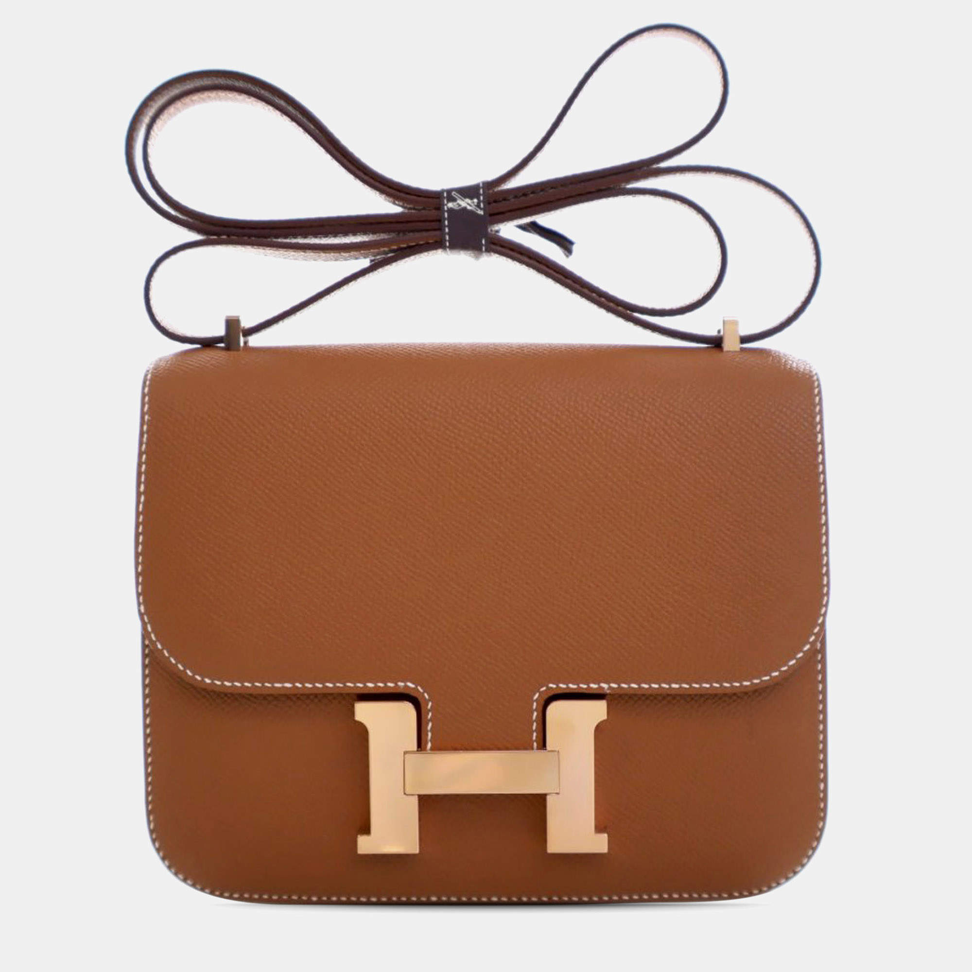 مملوكة مسبقًا Hermes Brown Mini Epsom Constance III 18