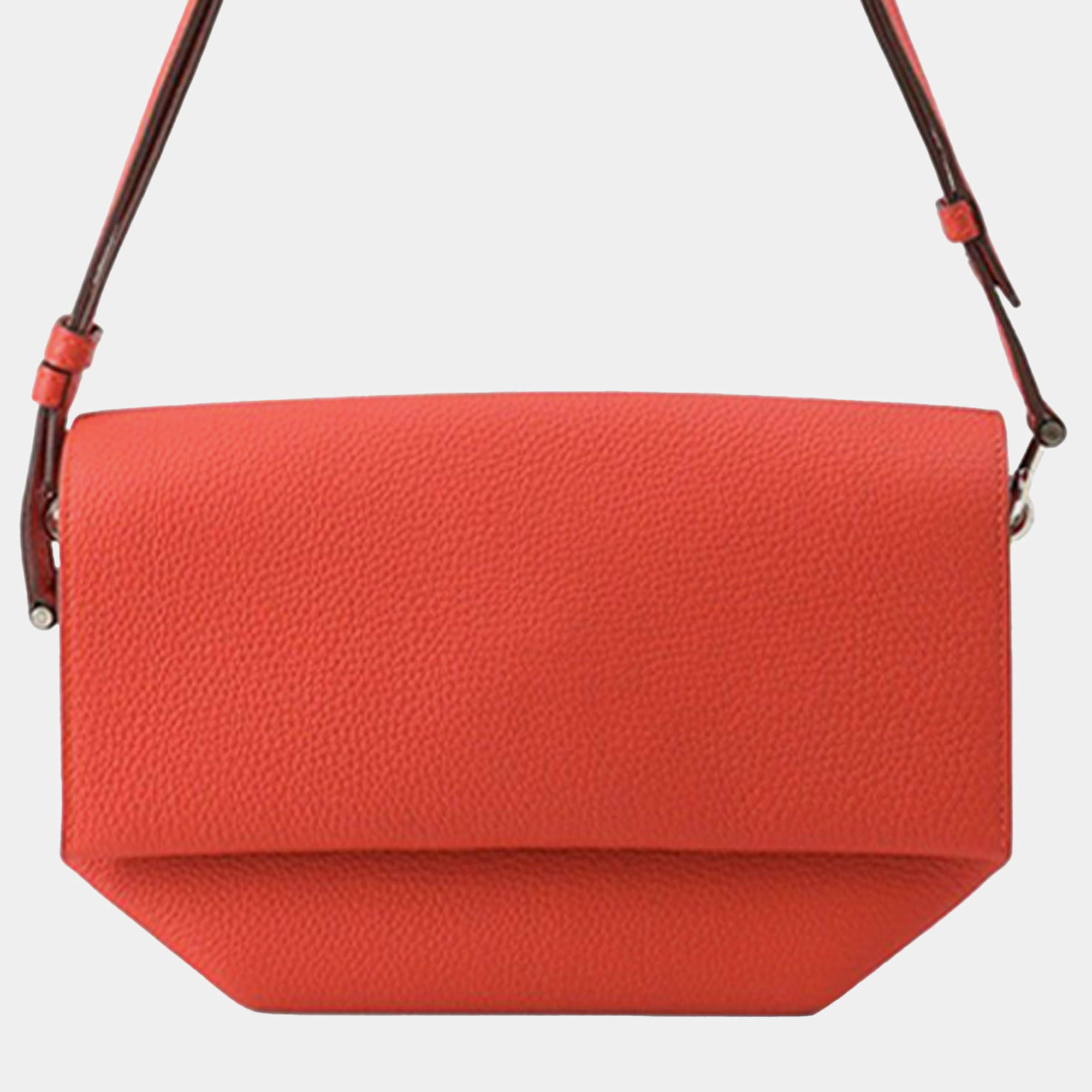 Pre Owned Hermes Red Taurillon Novillo Opli 24