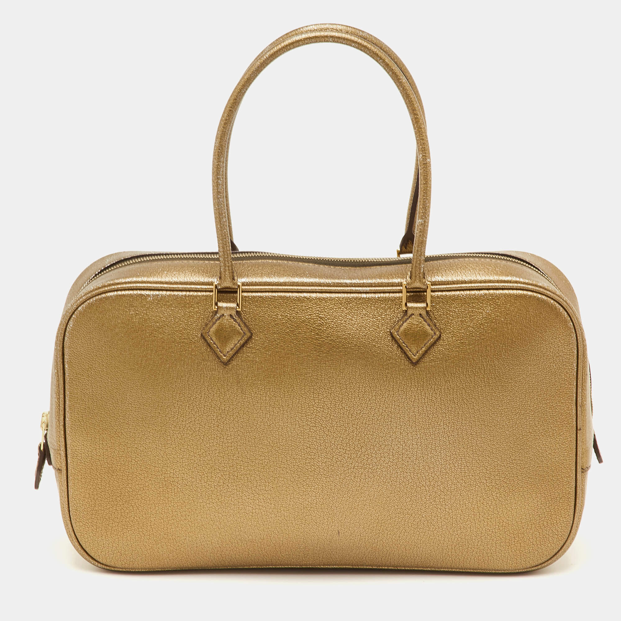 Pre Owned حقيبة هيرمس بلوم إيلان 28 جلد شيفر كوروماندل معدني