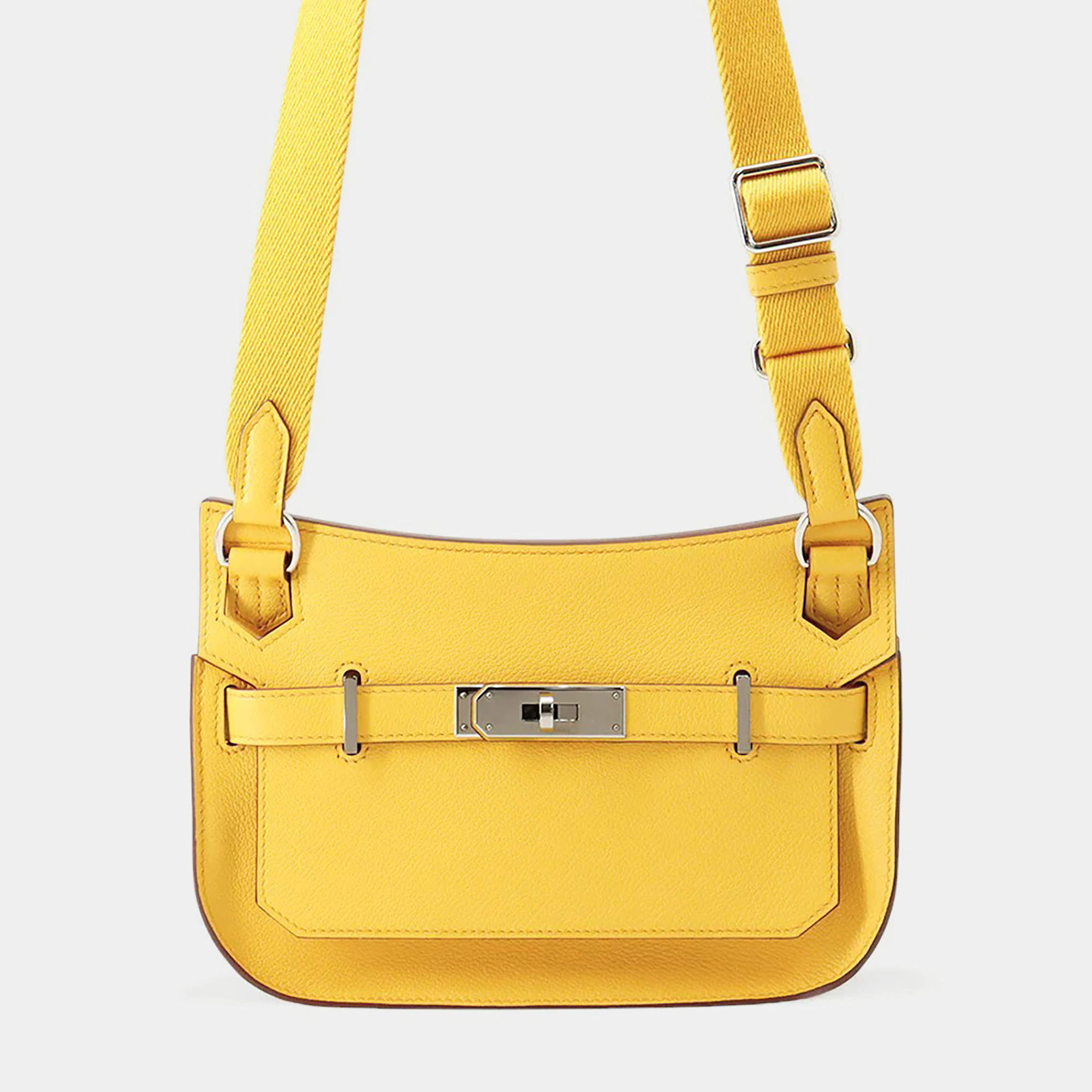 مملوكة مسبقًا Hermes Jypsiere Jaune Ambre Evercolor Size Mini