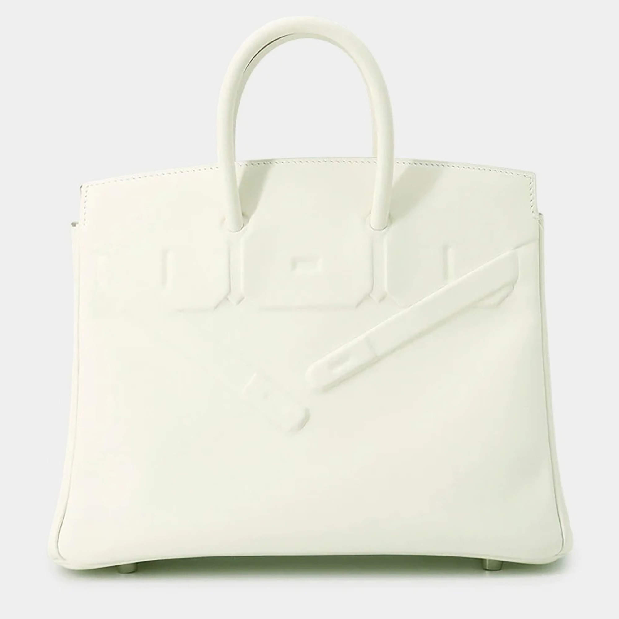 مملوكة مسبقًا Hermes Birkin Shadow Mushroom Swift Leather Size 25