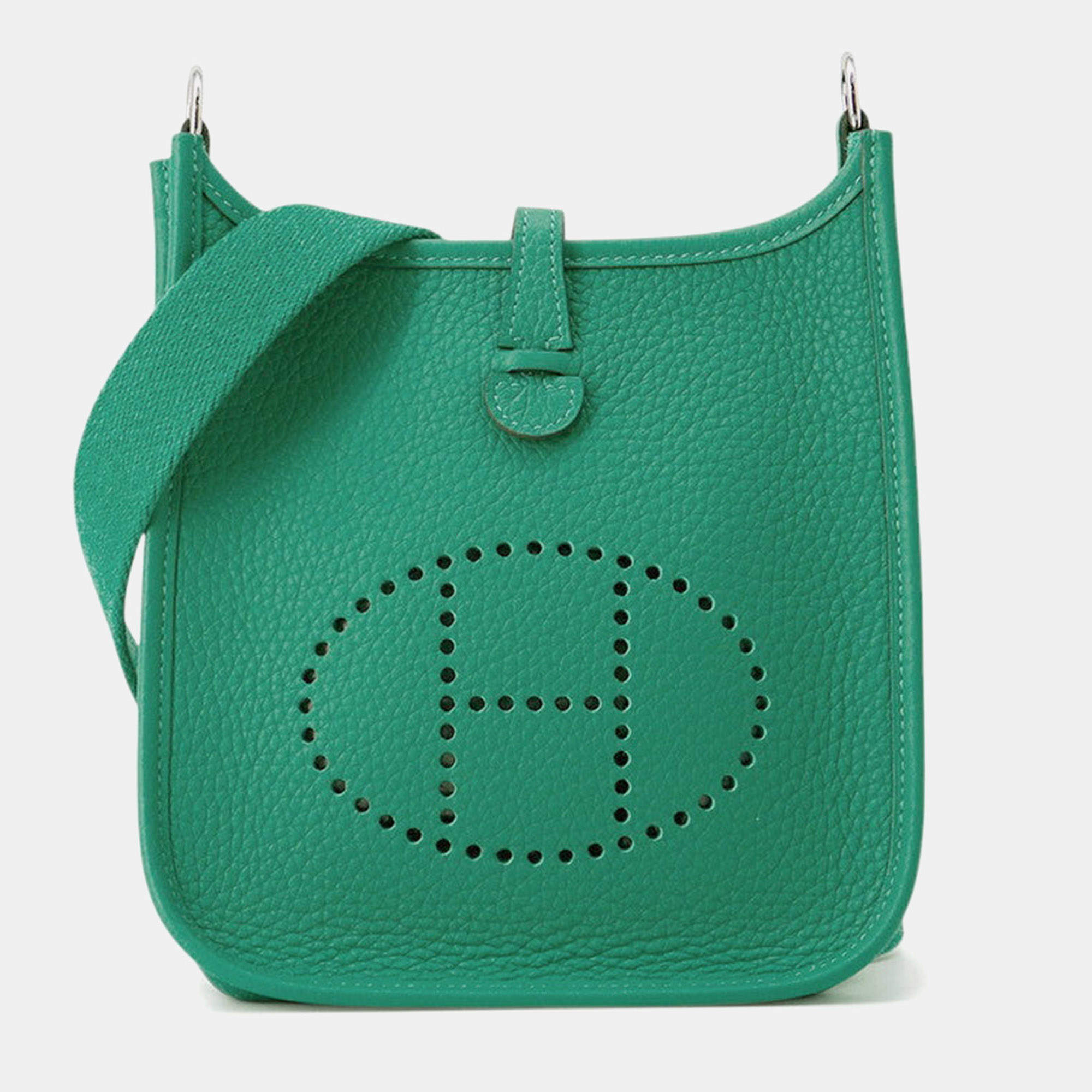 Pre Owned Hermes Evelyne Amazon Long Vert Vertigo Taurillon Clemence Size Tpm