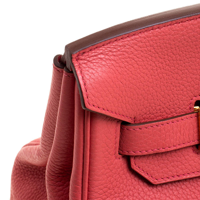 Hermes Rouge Garance Box Calf Birkin 35 Bag – The Closet
