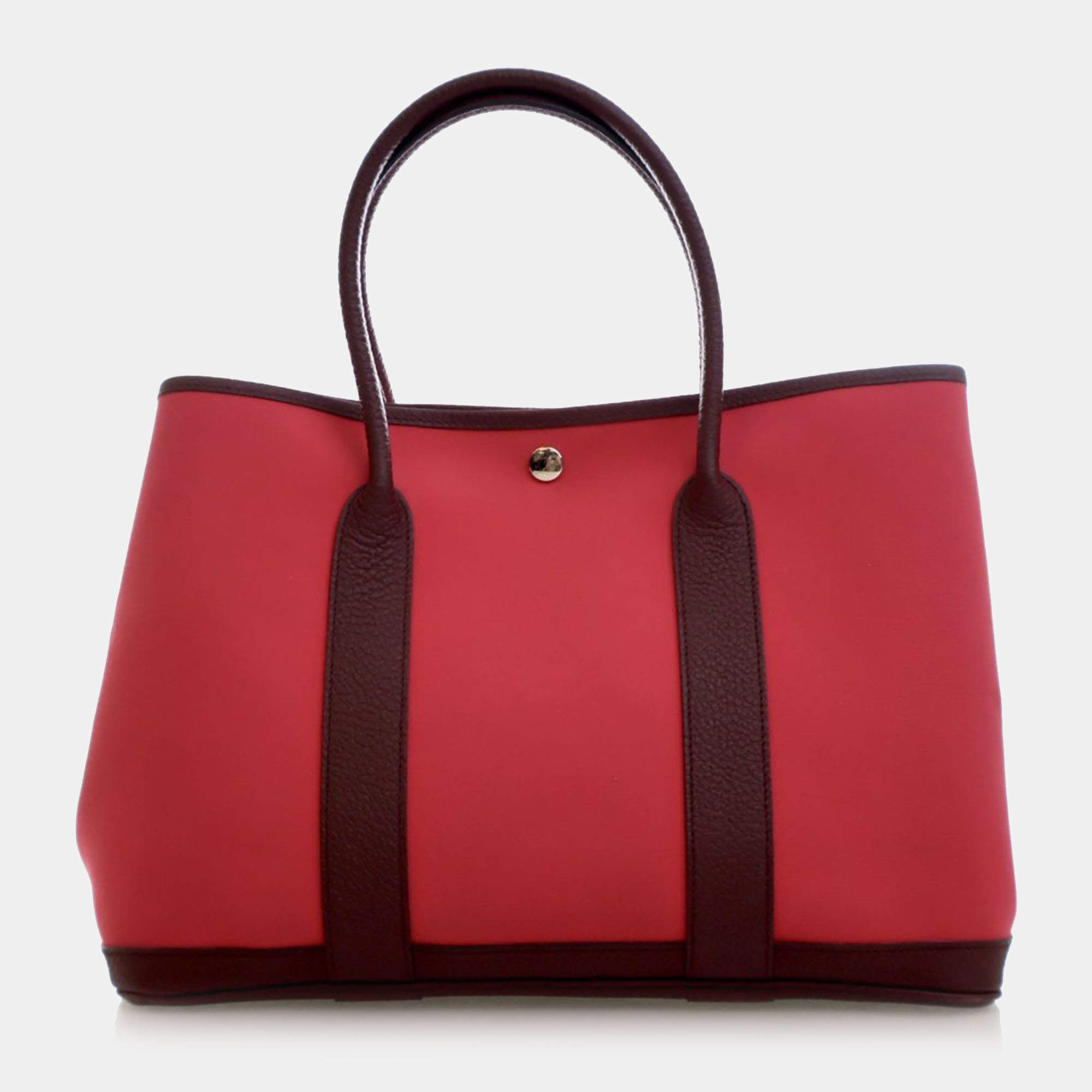 Pre Owned  حقيبة هيرمس غاردن بارتي 36 كانفاس وردي