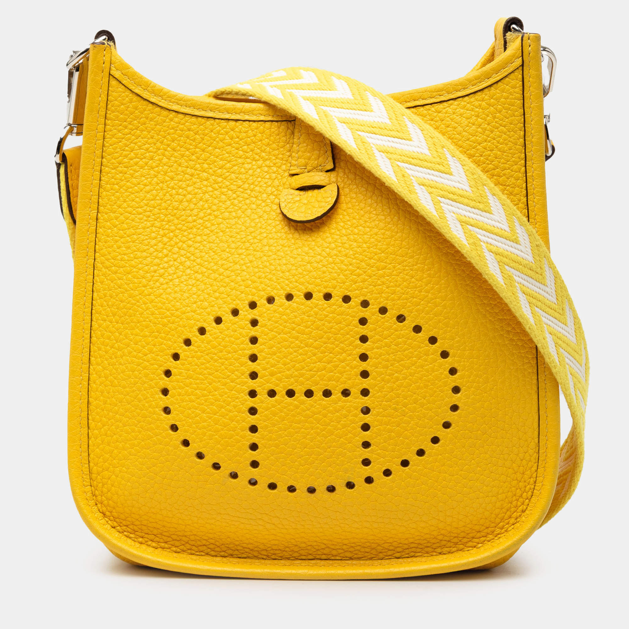 Pre Owned Hermes Yellow Clemence Amazone Evelyne TPM 16