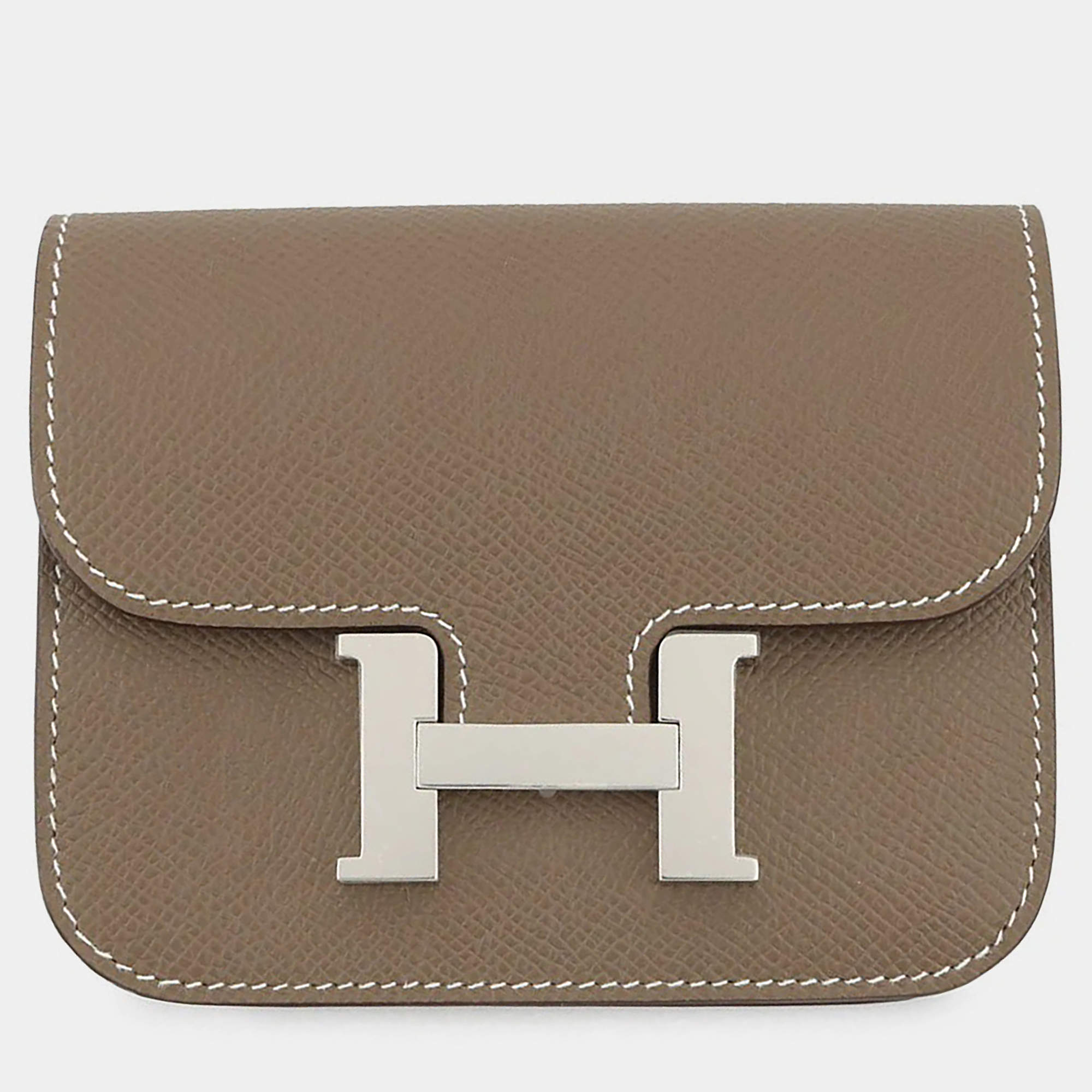 مملوكة مسبقًا Hermes Constance Slim Etoupe Epsom