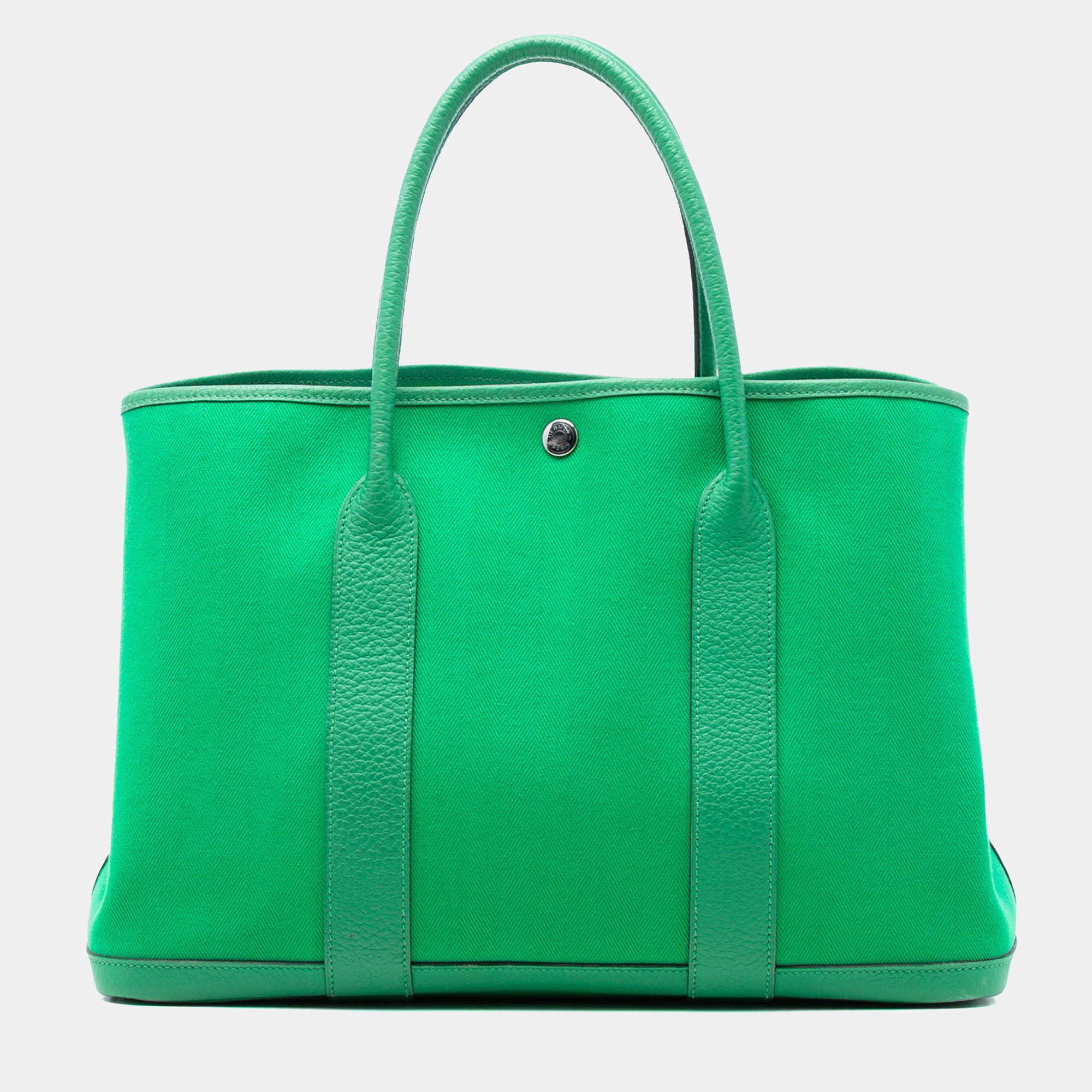 Pre Owned Hermes Green Toile and Negonda Garden Party 36