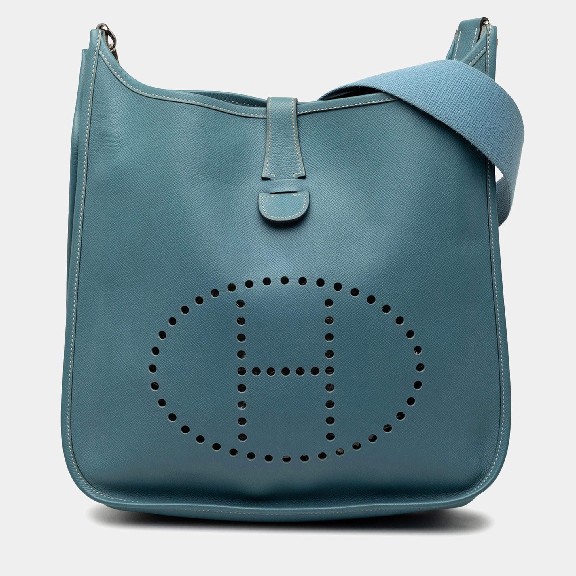 مملوكة مسبقًا حقيبة هيرمس إيفلين 29 زرقاء إبصوم