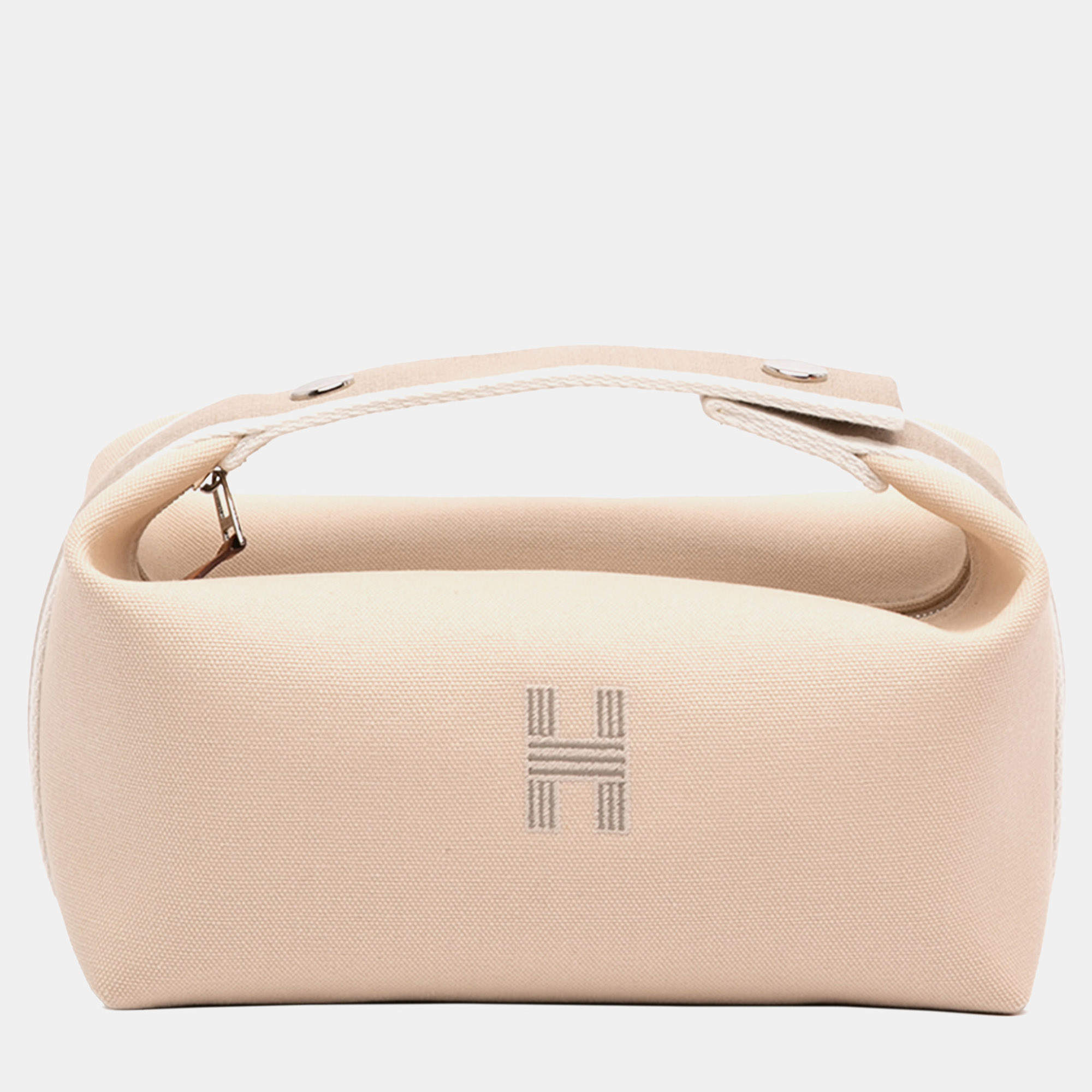 مملوكة مسبقًا Hermes Beige Small Toile Bride A Brac Case