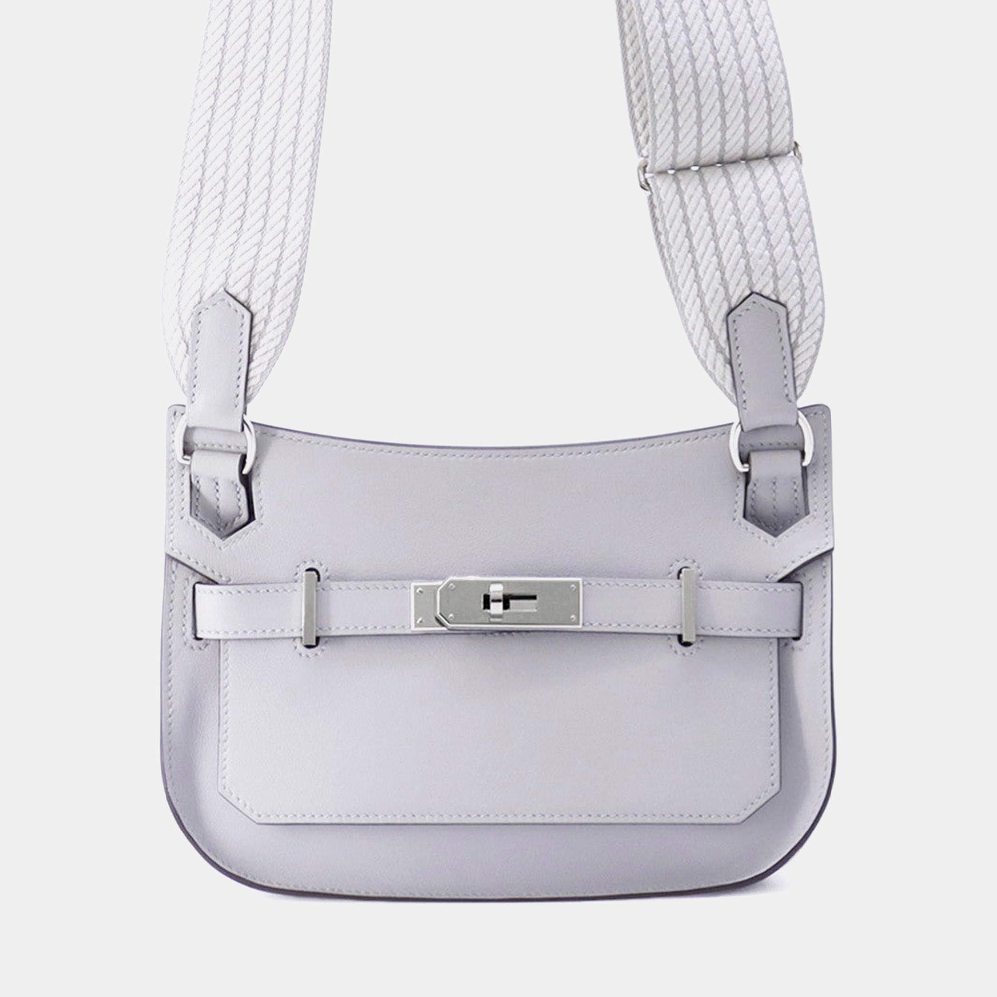 Pre Owned حقيبة هيرمس جابسيير ميني جلد سوفت أخضر بانتان