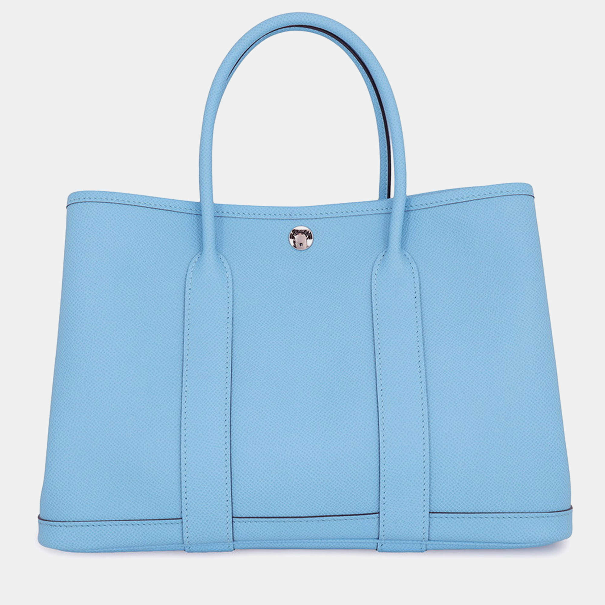 مملوكة مسبقًا Hermes Garden Party Tpm Celeste Epsom Leather Tote Bag