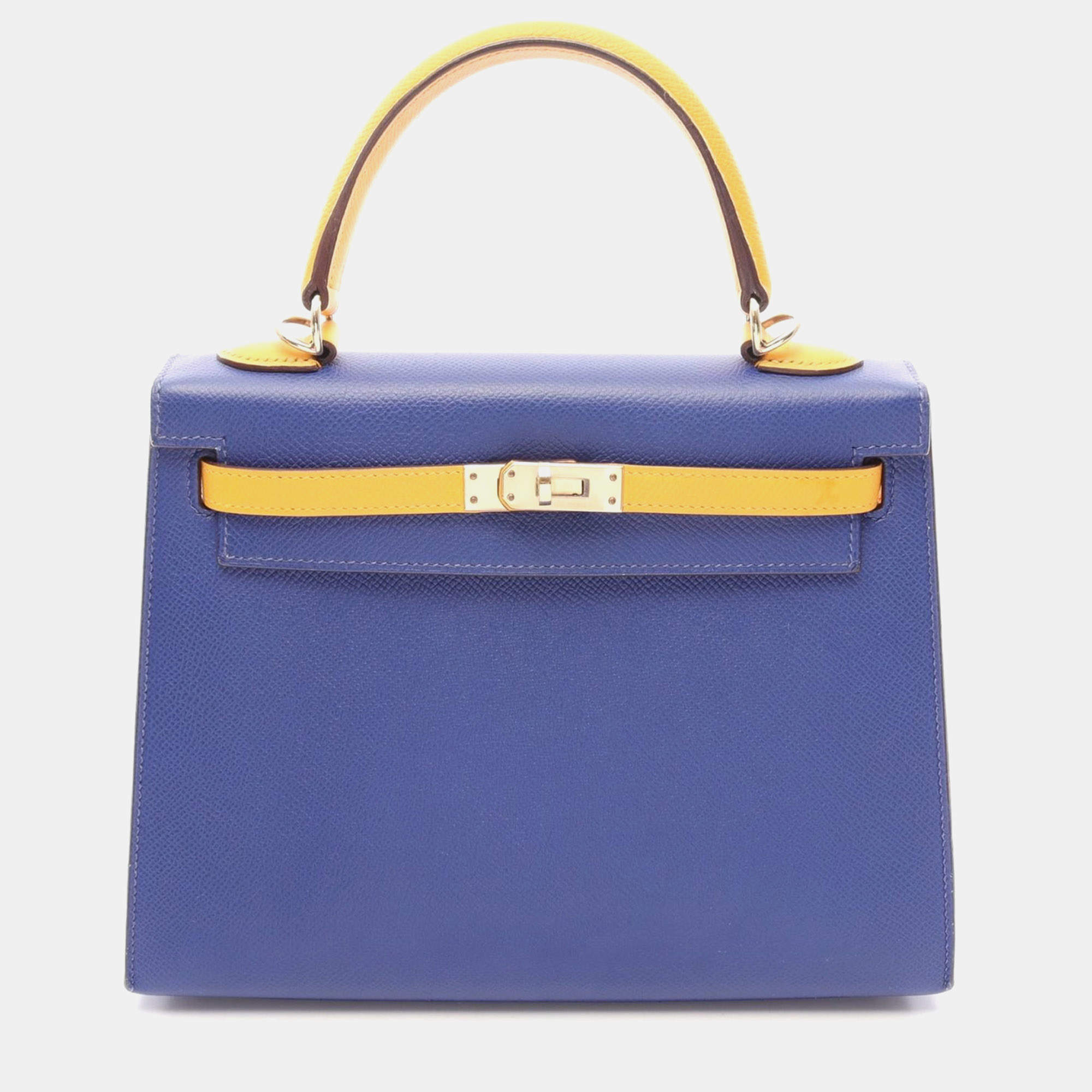 Pre Owned HERMES Handbag Blue Used