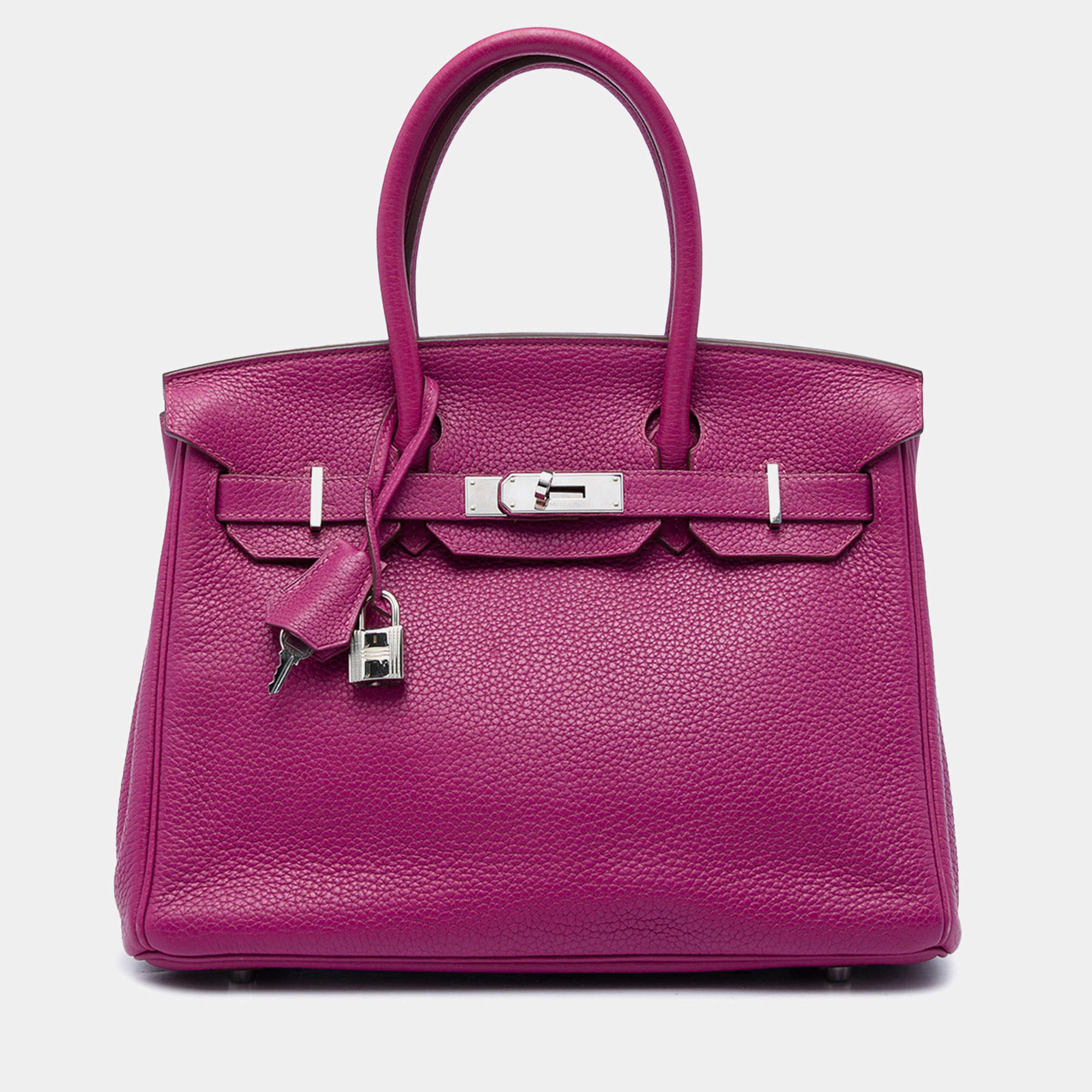 Pre Owned  Hermes Birkin 30 Tosca Togo Calfskin Leather Top Handle Bag
