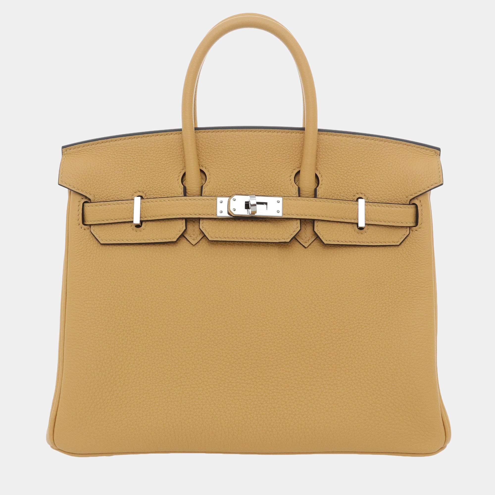 Pre Owned Hermes Birkin 25 Paille Togo Bag