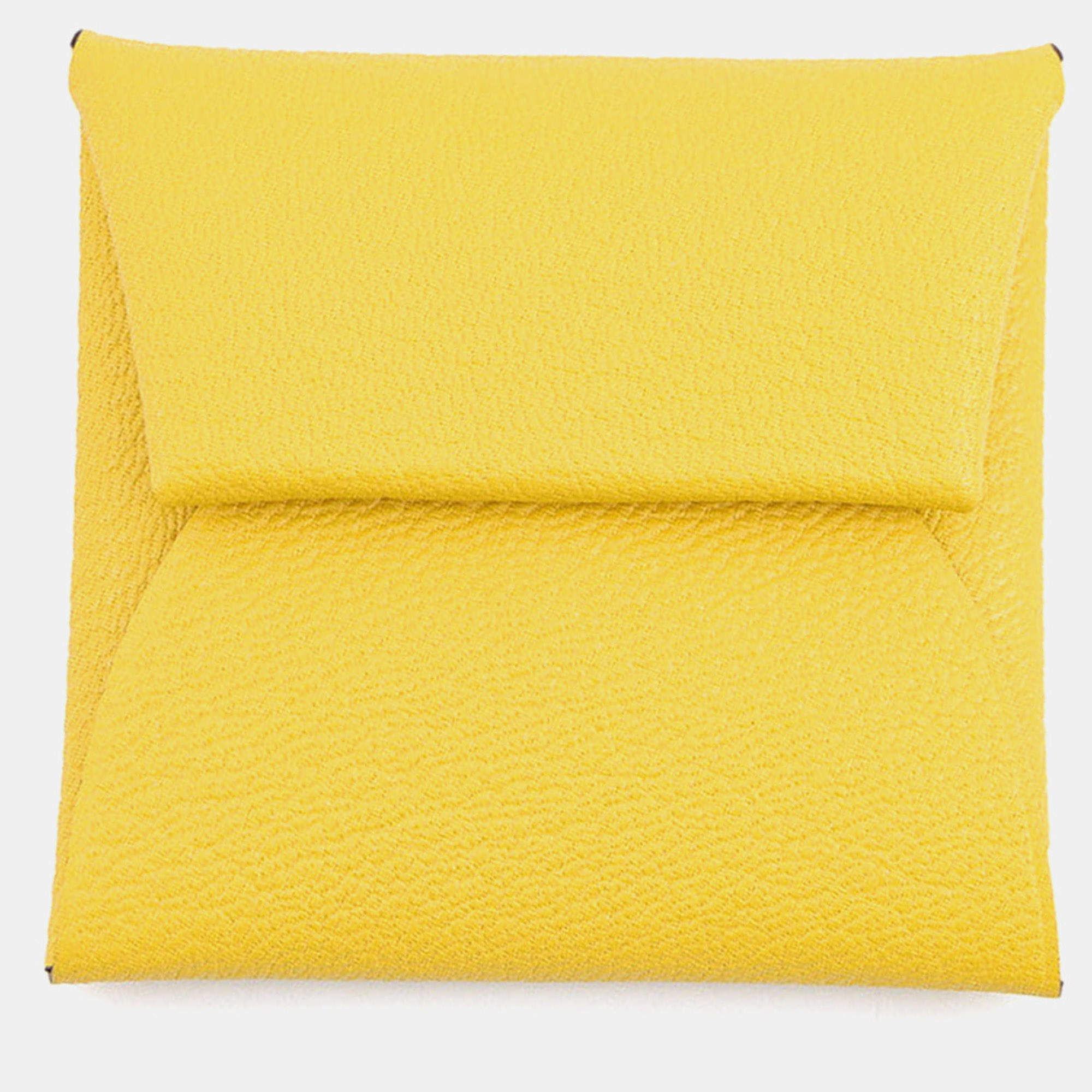 Pre Owned Hermes Bastia Jaune De Naples Chevre Myzore Goatskin