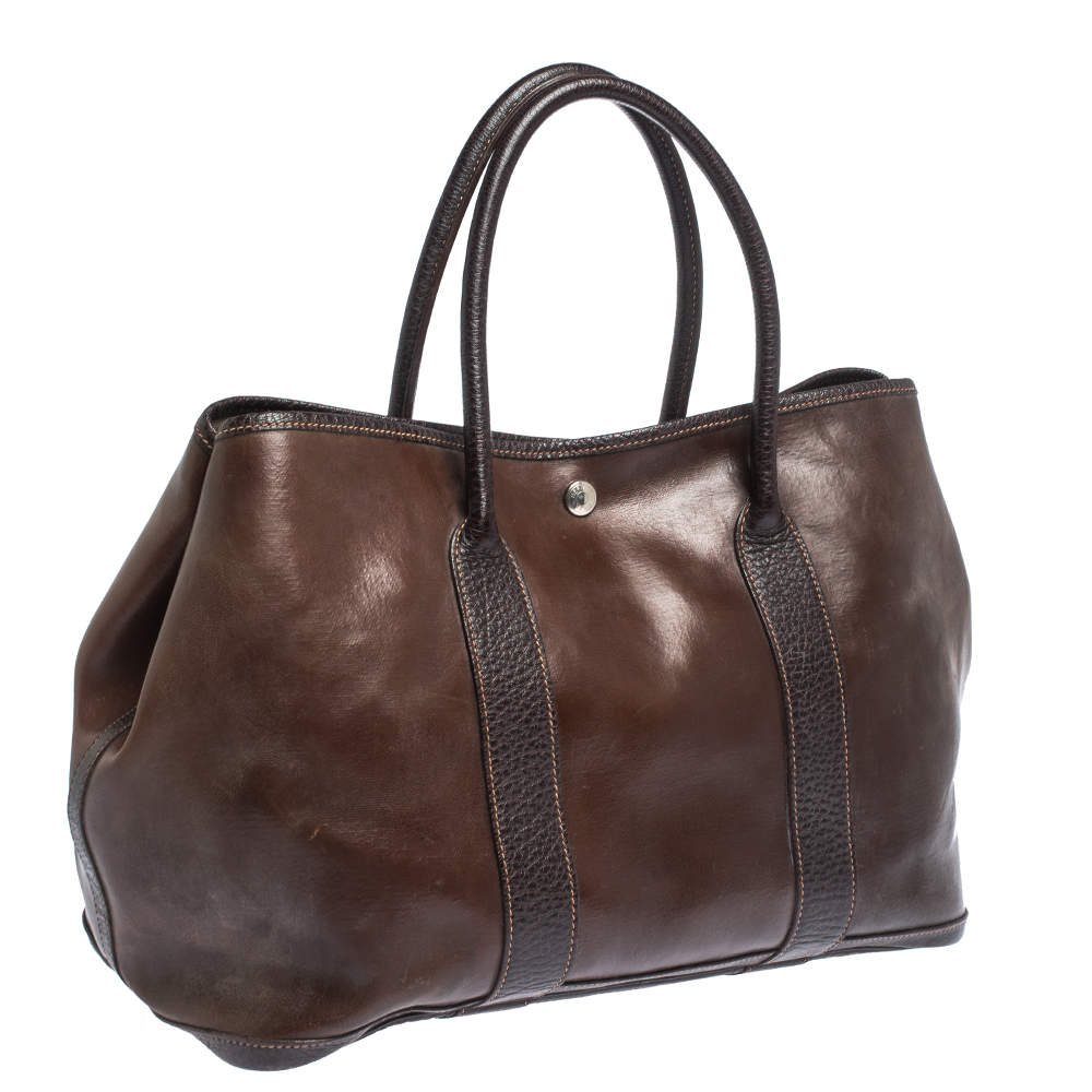 Hermes Havane ia Buffalo Leather Garden Party 36 Bag Hermes | The  Luxury Closet