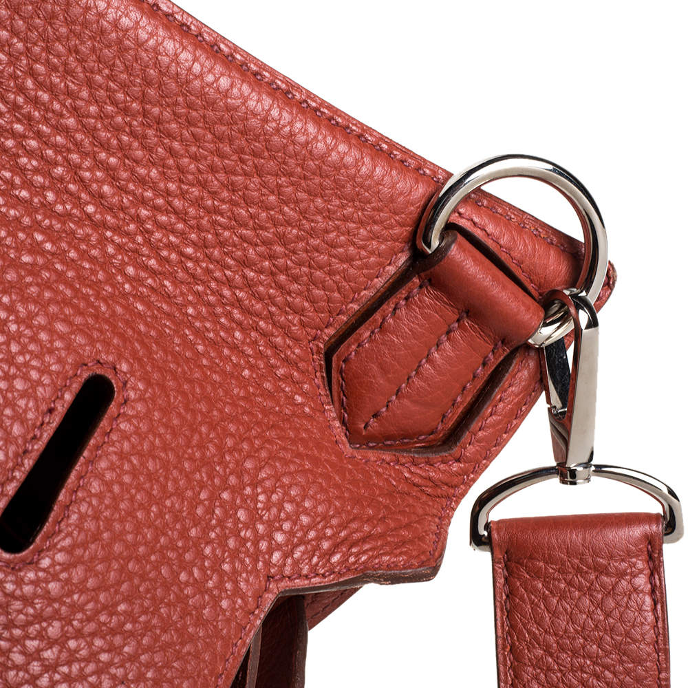 Hermes Cuivre Clemence Leather Palladium Hardware Jypsiere 34 Bag Hermes |  The Luxury Closet