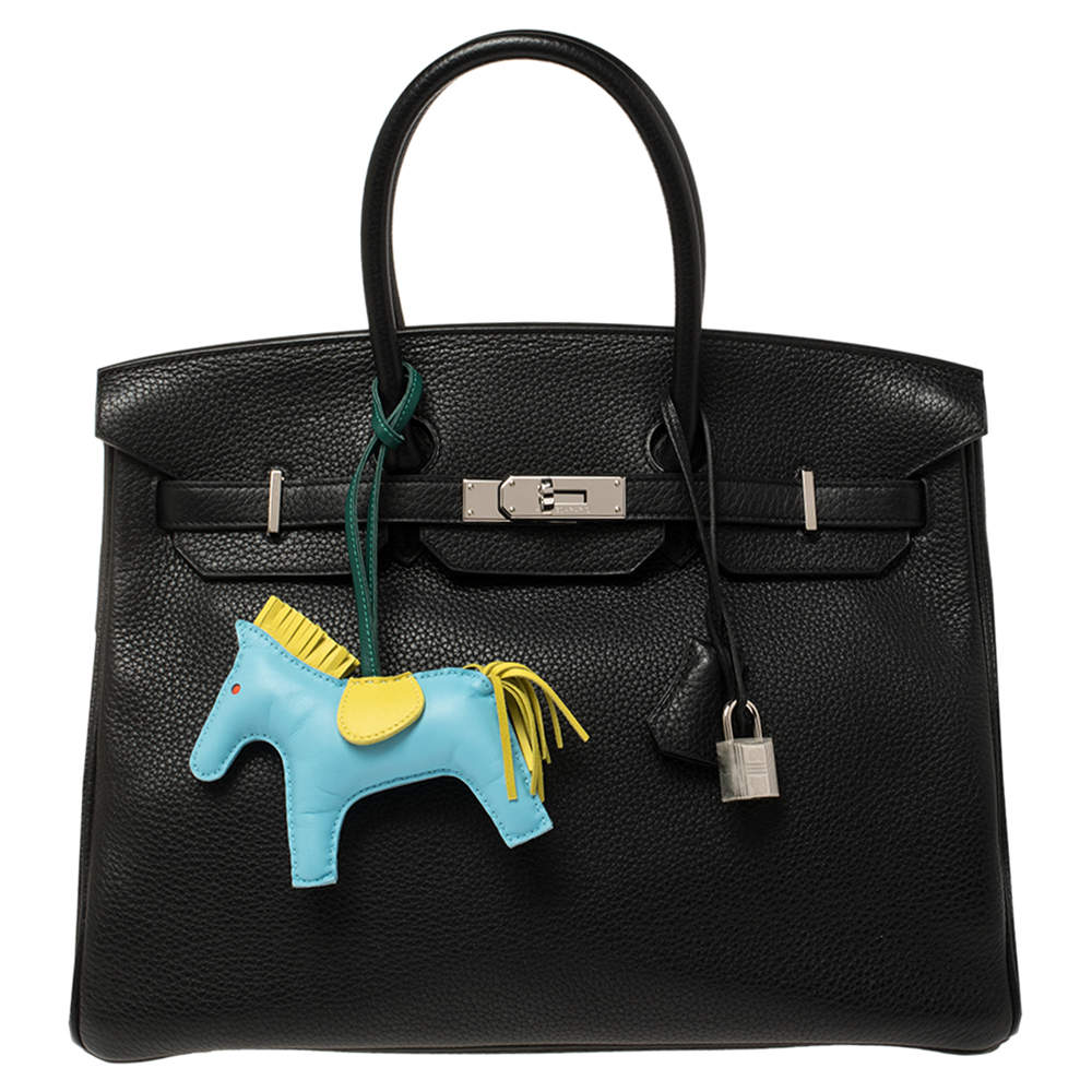 مملوكة مسبقًا حقيبة هيرمس بيركين إكسسوار بلاديوم جلد توغو سولايل توسكا 35