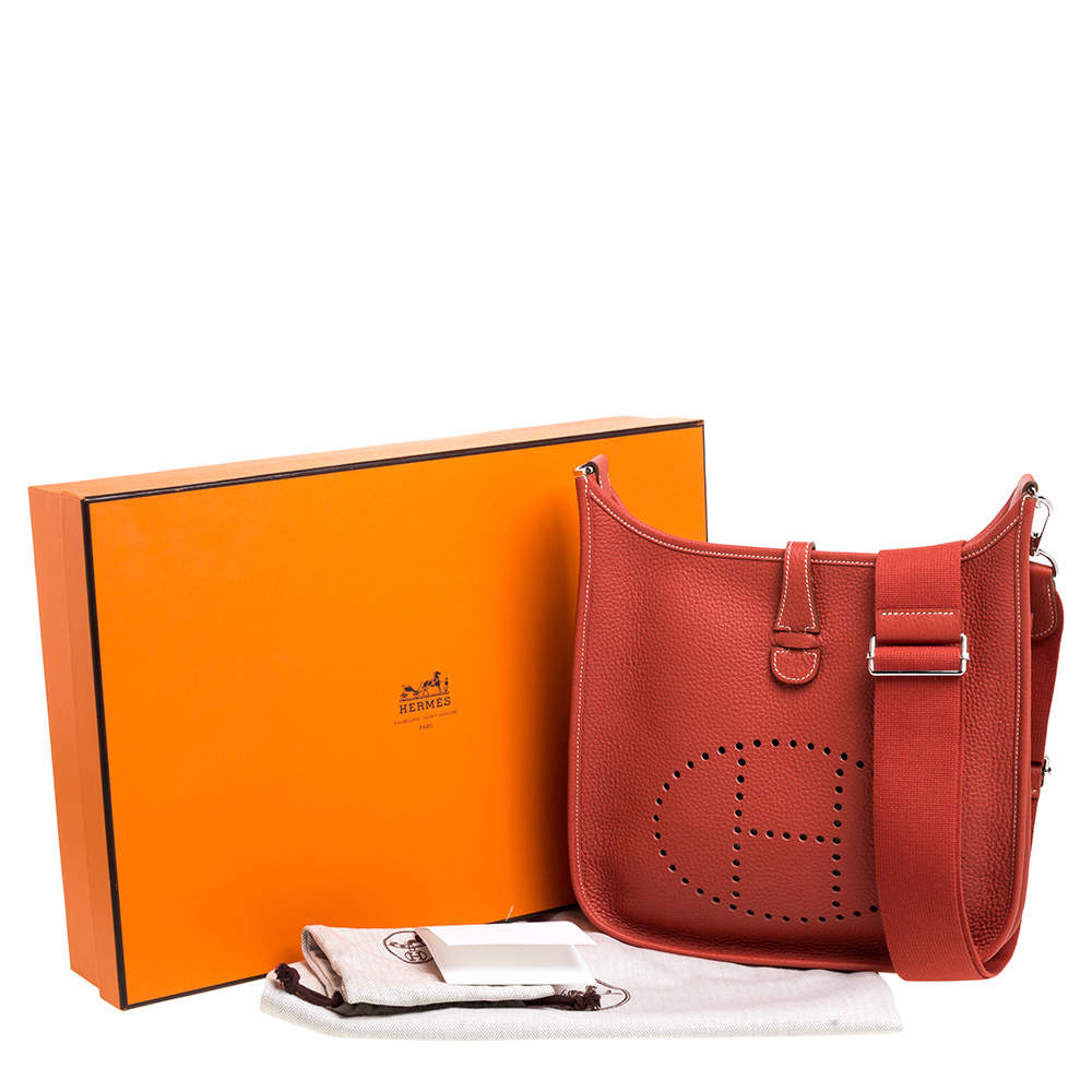 Hermes Cuivre Togo Leather Evelyne III PM Bag Hermes | The Luxury Closet