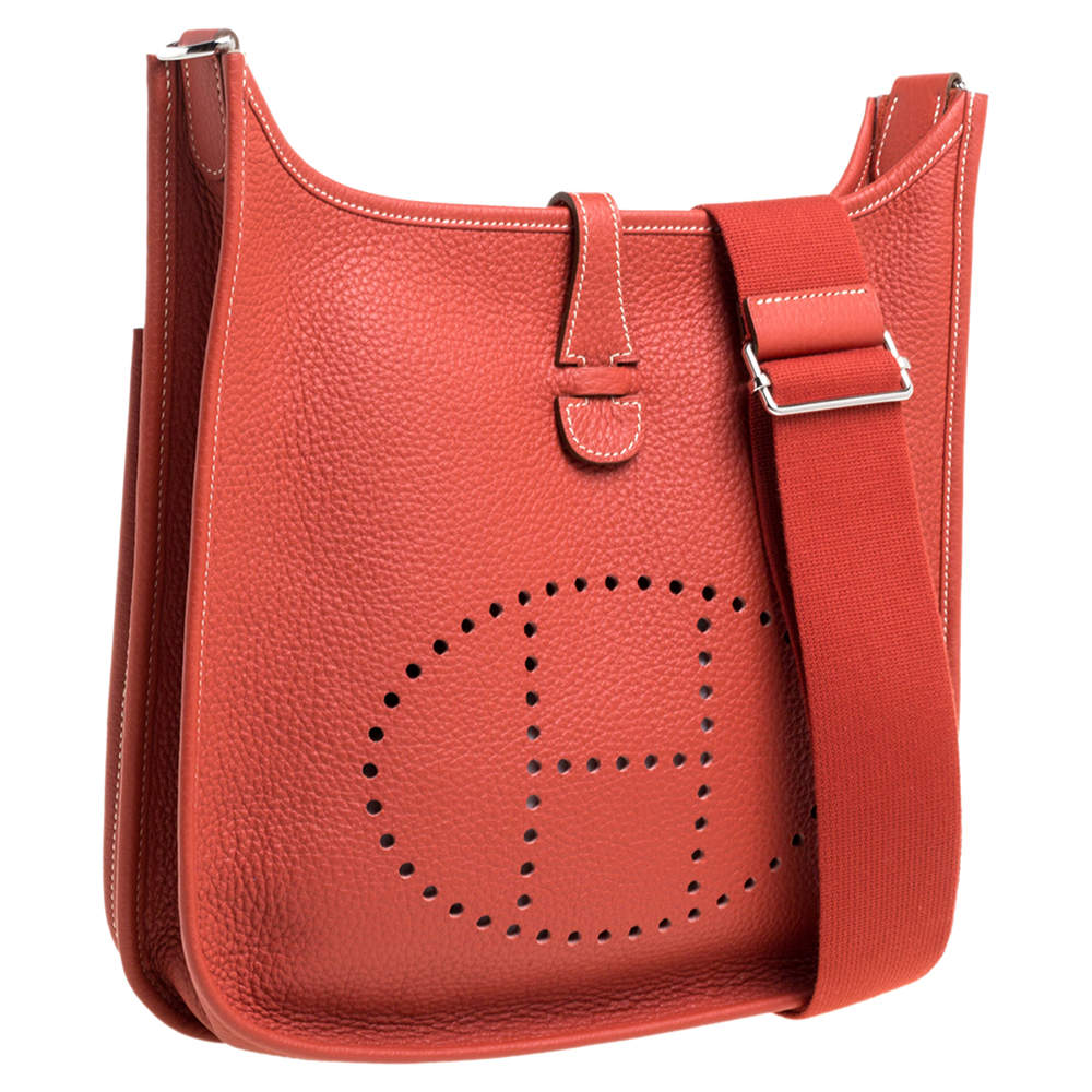 Hermes Cuivre Togo Leather Evelyne III PM Bag Hermes | The Luxury Closet