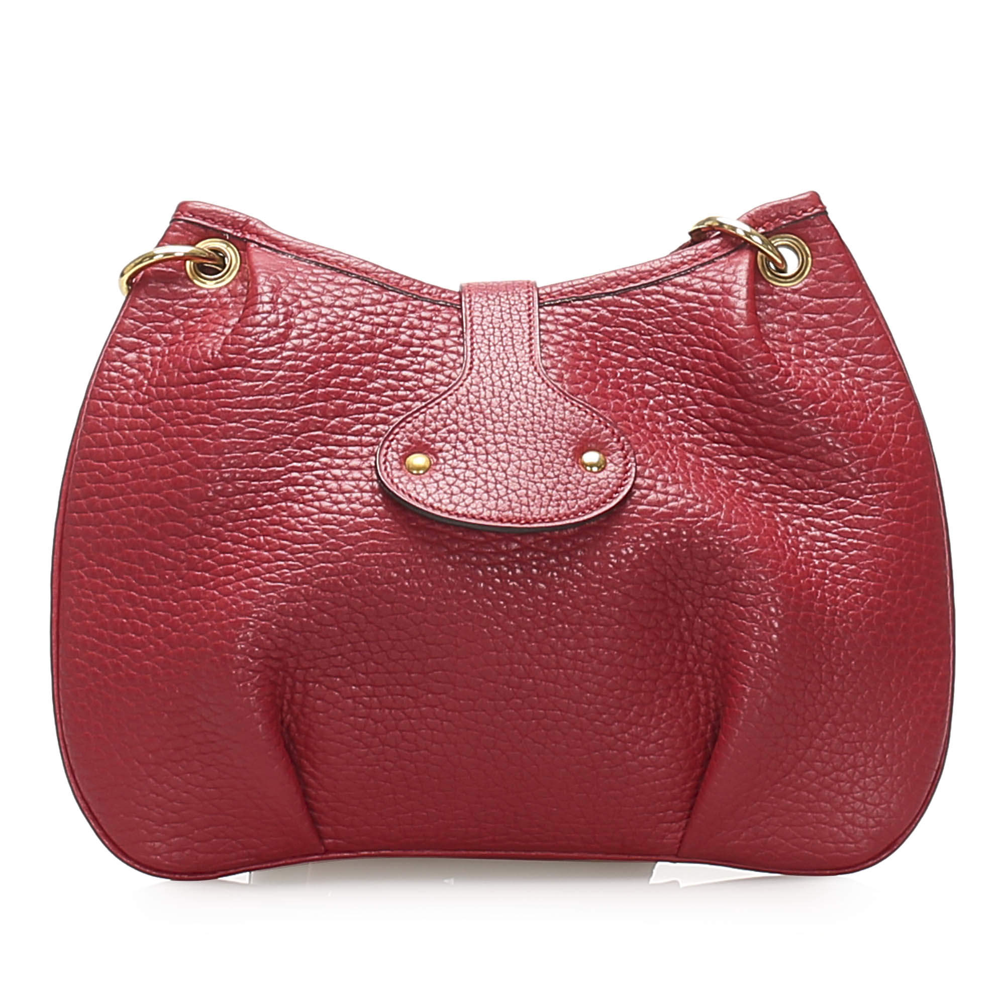 Hermes Red Leather Rodeo Bag Hermes