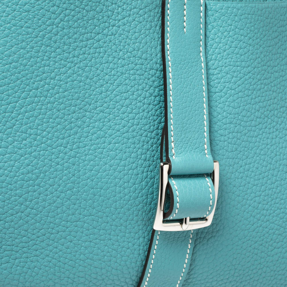 Hermès Birkin 30 Blue Saint Cyr Clemence Palladium Hardware