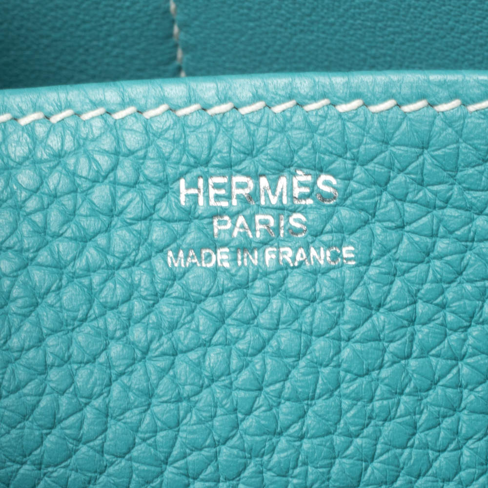 Hermès Birkin 30 Blue Saint Cyr Clemence Palladium Hardware