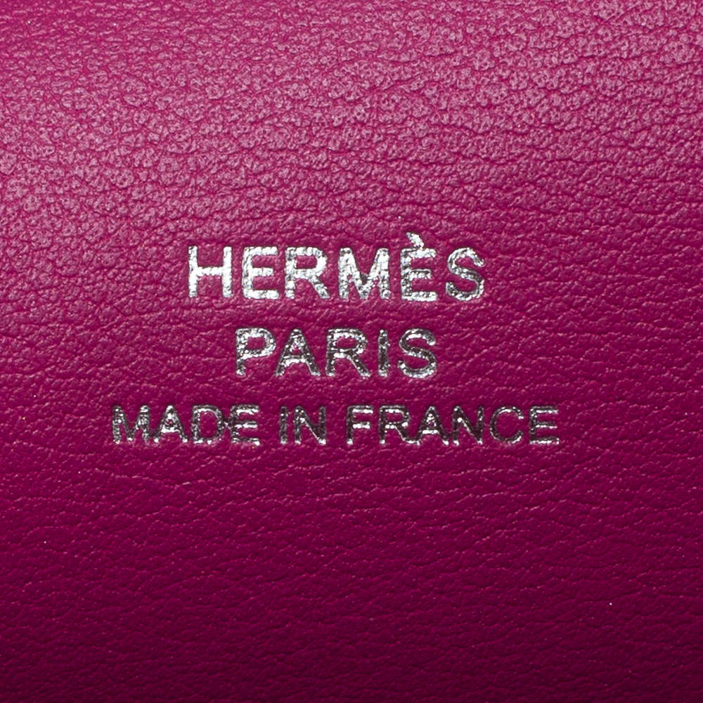 Hermès Cyclamen Swift Leather Palladium Hardware Kelly Pochette Hermes