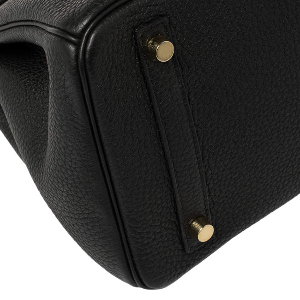 Hermes Black Noir Togo Gold Hardware Birkin 30 Handbag Bag Tote – MAISON de  LUXE