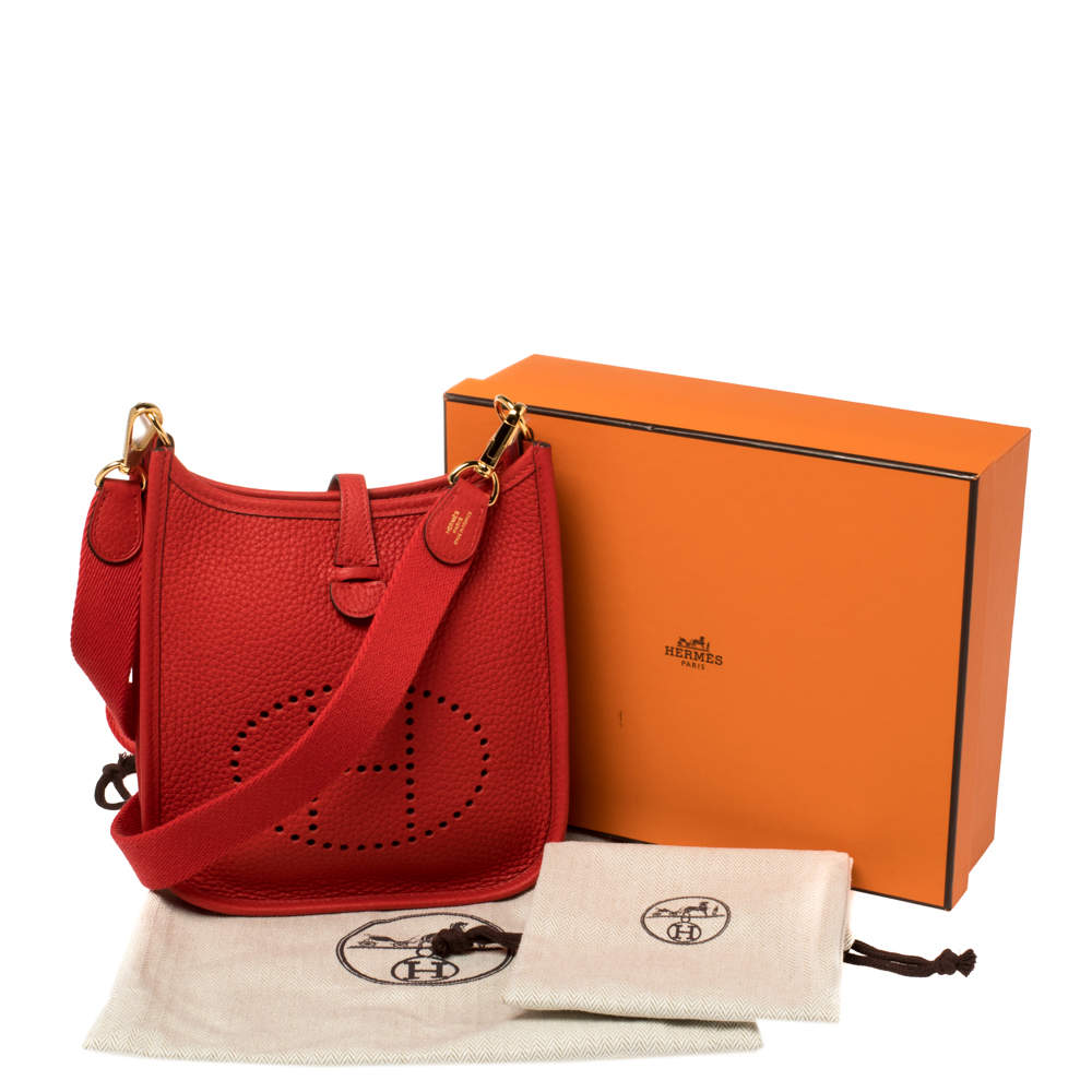 Hermes Rouge Sellier Evelyne TPM Bag – The Closet