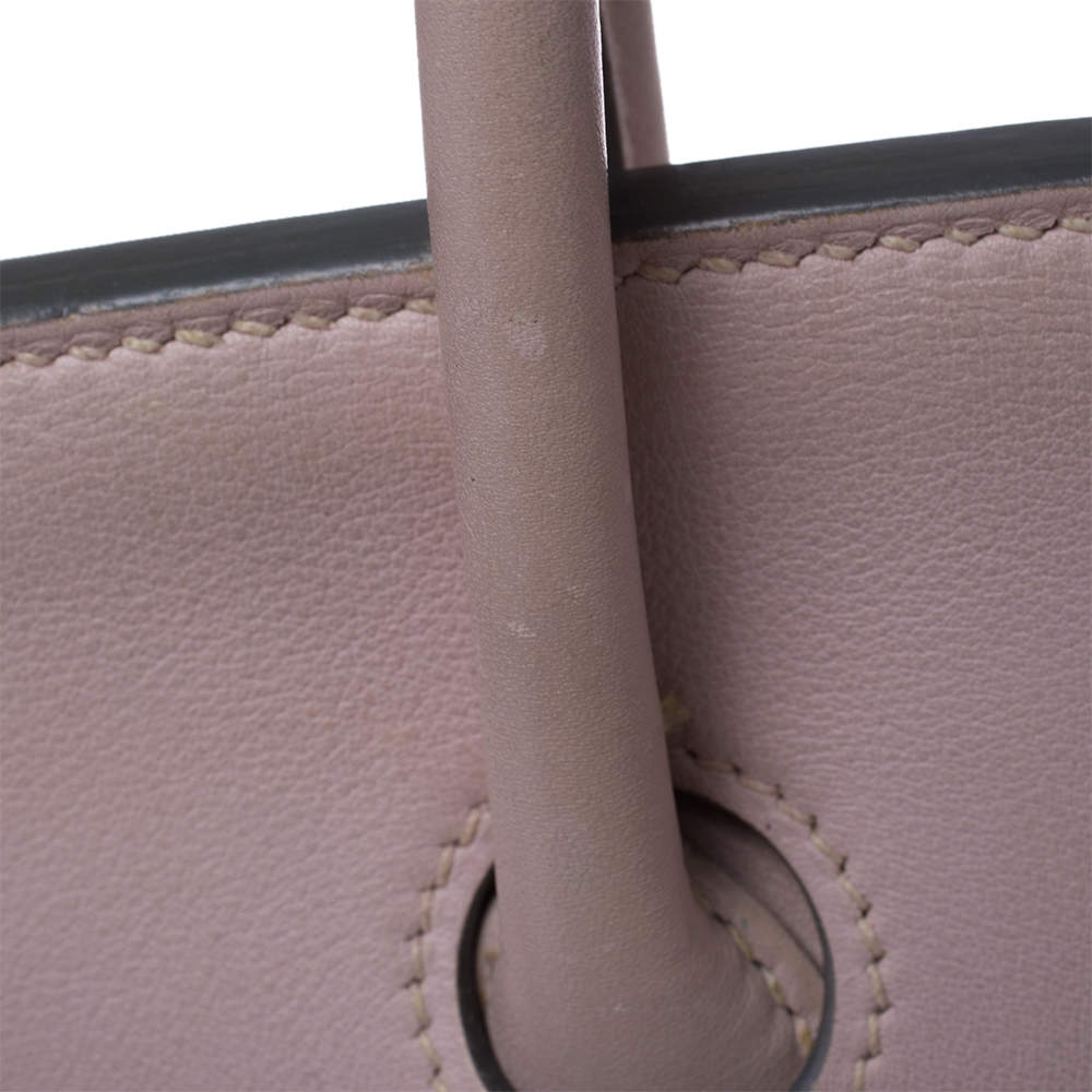 A ROSE DRAGÉE SWIFT LEATHER BIRKIN 30 WITH PALLADIUM HARDWARE