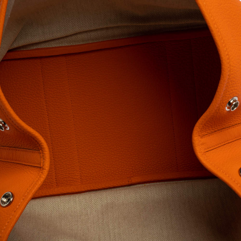 Hermès Negonda Camails Garden Party 36 - Orange Totes, Handbags