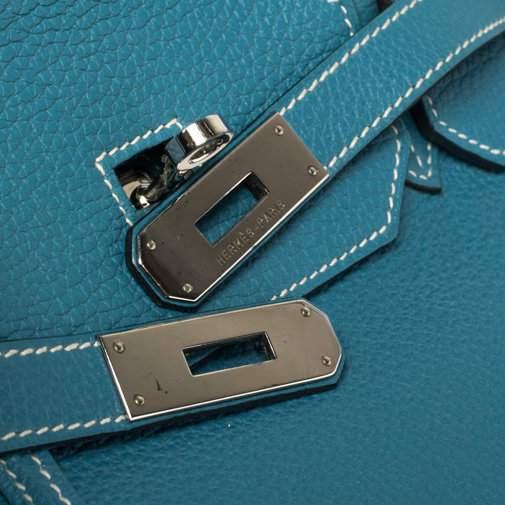 BIRKIN 40 BLUE JEAN COLOUR TOGO LEATHER. HERMÈS, 2010