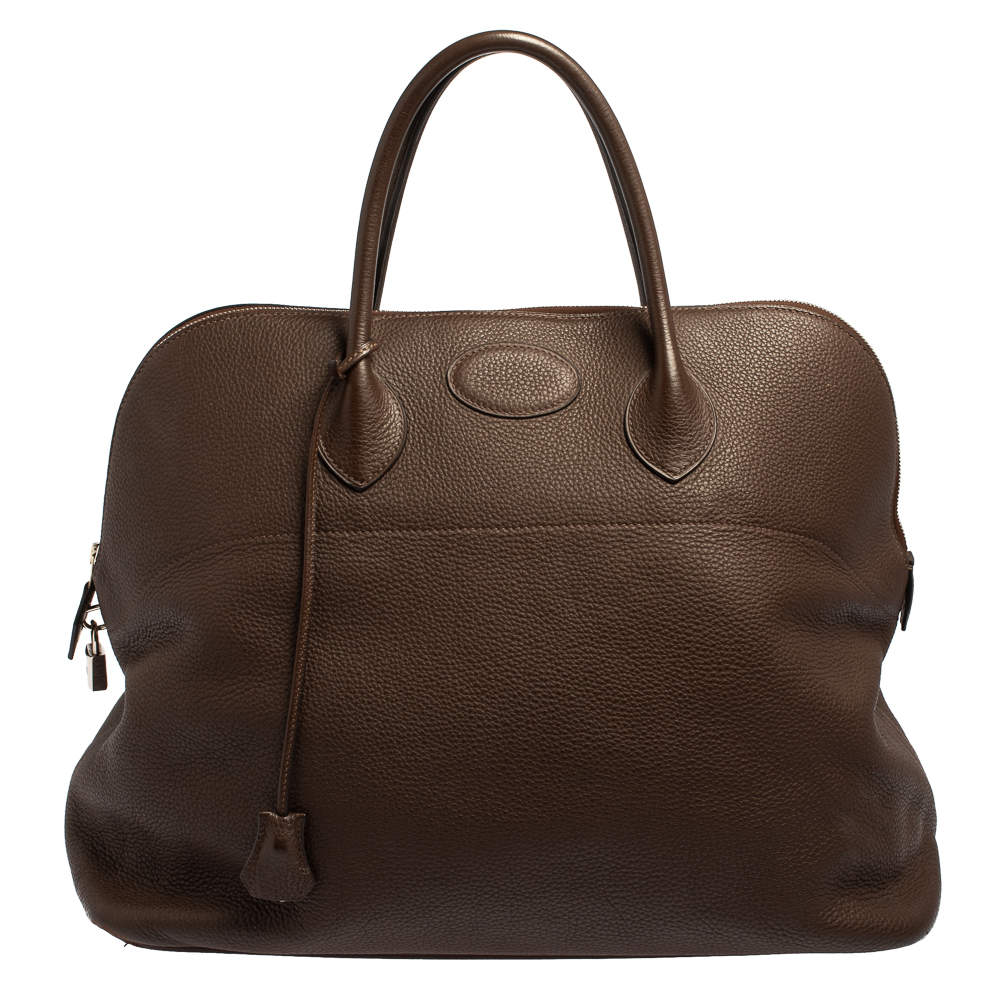 مملوكة مسبقًا حقيبة هيرمس بولايد 45 جلد توغو كاكاوي 