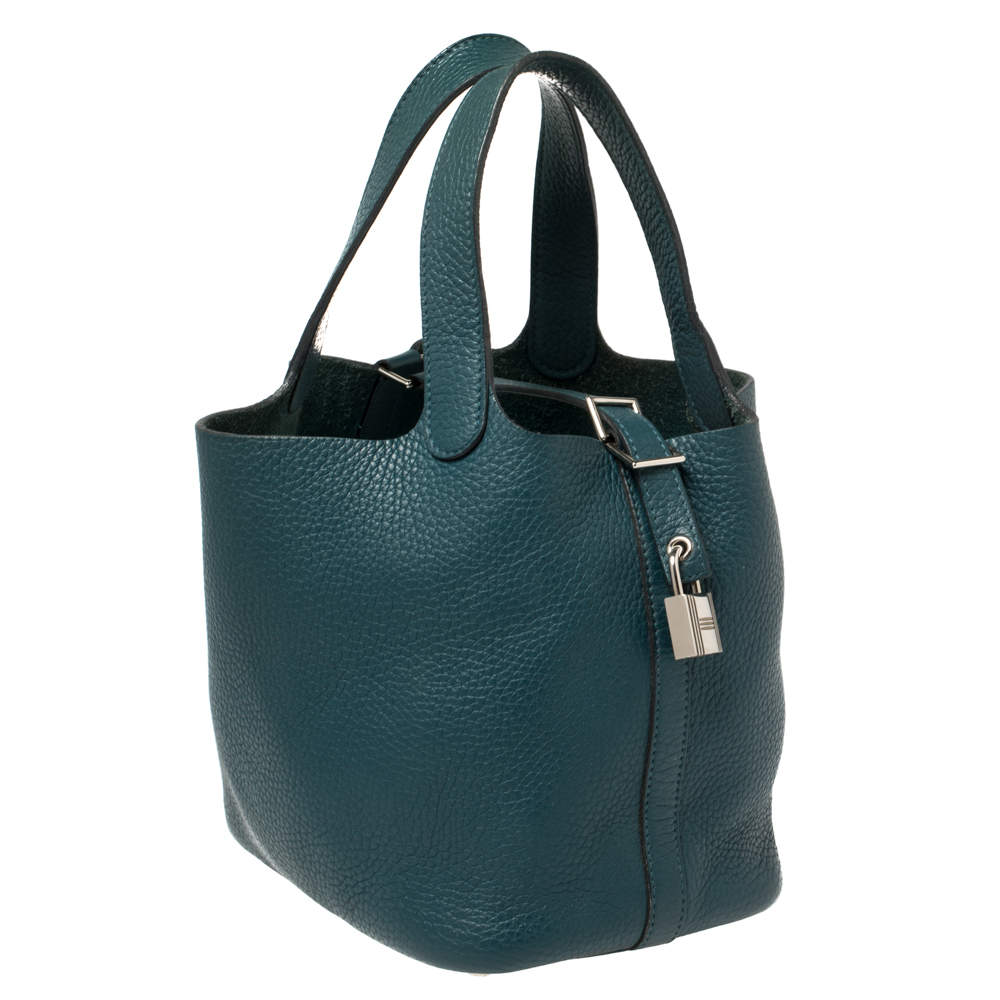 Hermes Malachite Clemence Leather Picotin Lock 18 Bag Hermes | The Luxury  Closet