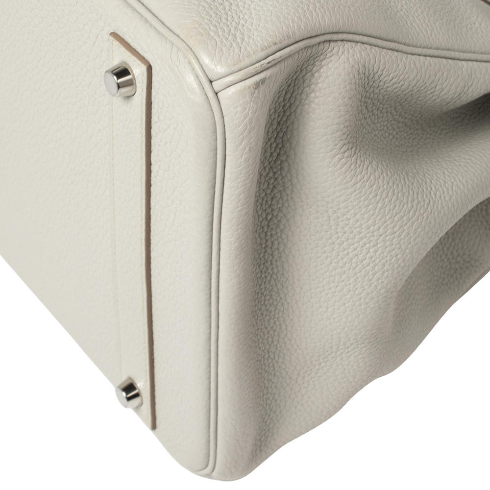Hermès Gris Perle Togo Leather Palladium Finished Birkin 40 Bag Hermes