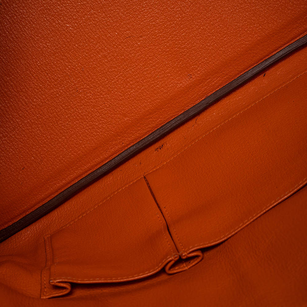 Hermès Orange Clémence JPG Shoulder Birkin 42