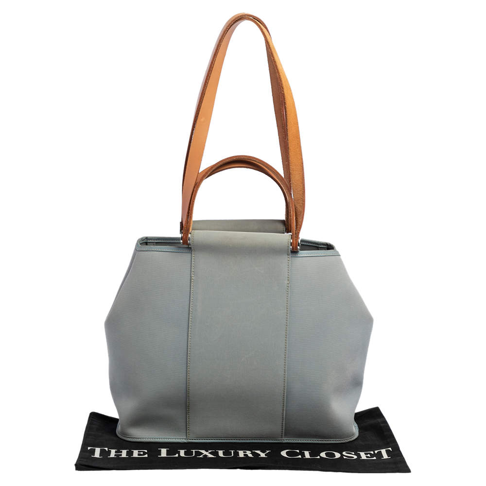 Hermes Canvas Calfskin Cabag Elan Tote - FINAL SALE (SHF-16359) – LuxeDH